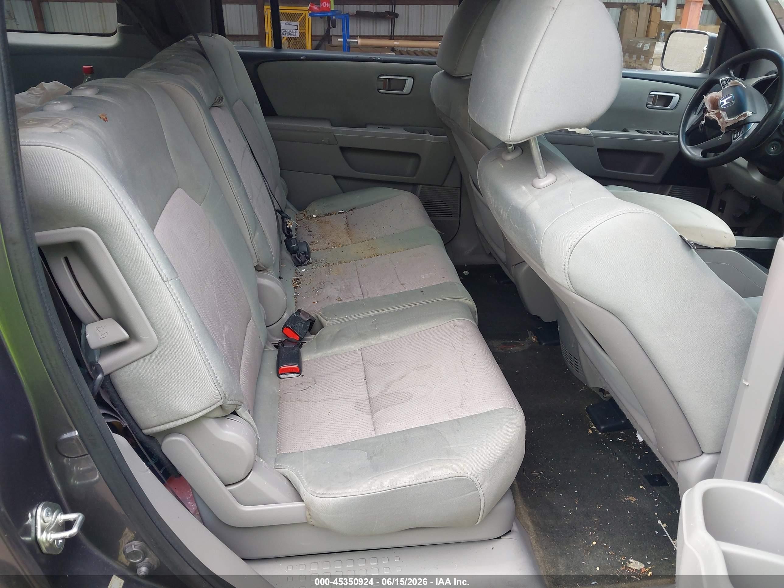 2015 Honda Pilot Ex Gray vin: 5FNYF3H42FB007519