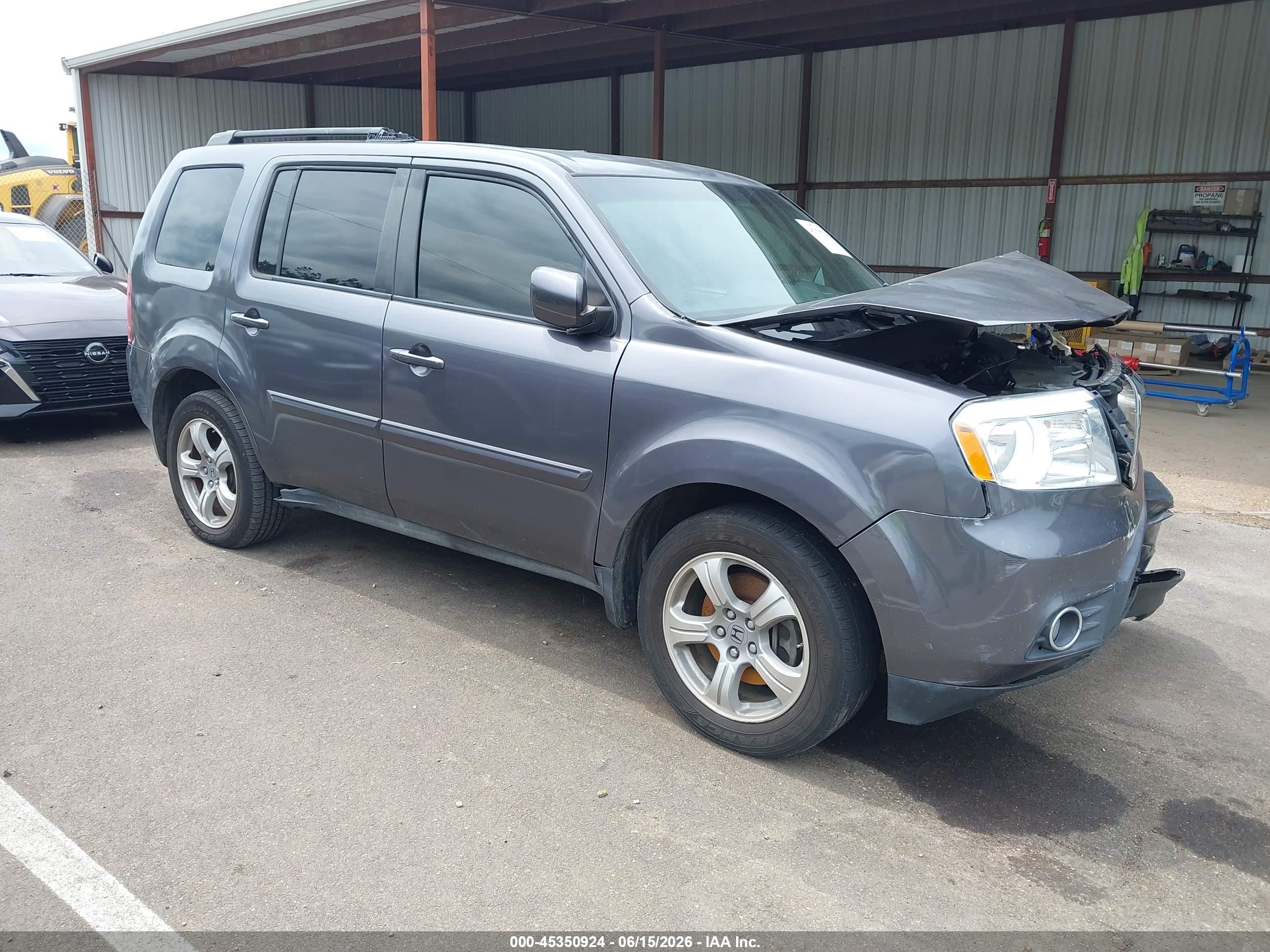 2015 Honda Pilot Ex Gray vin: 5FNYF3H42FB007519