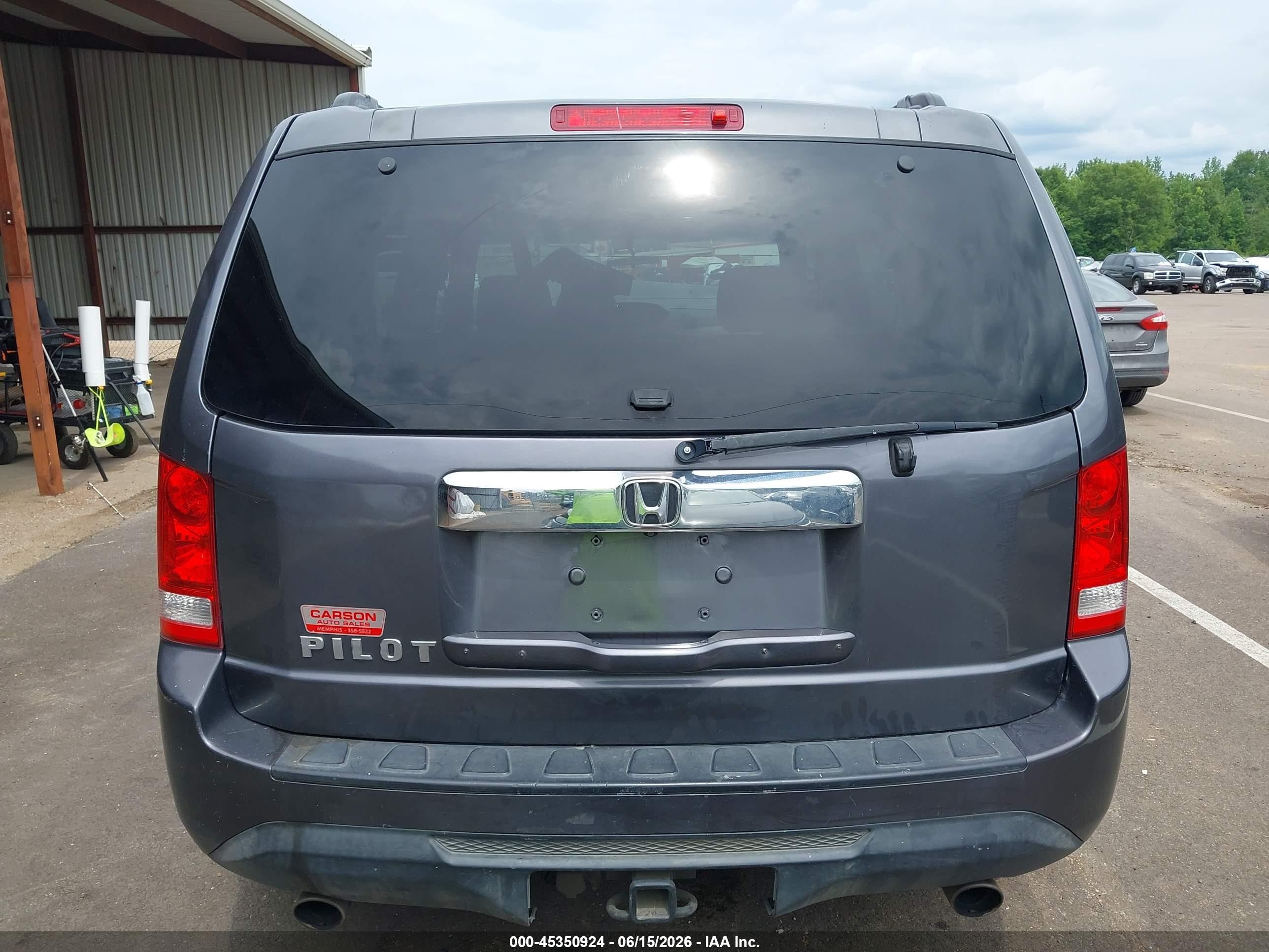 2015 Honda Pilot Ex Gray vin: 5FNYF3H42FB007519