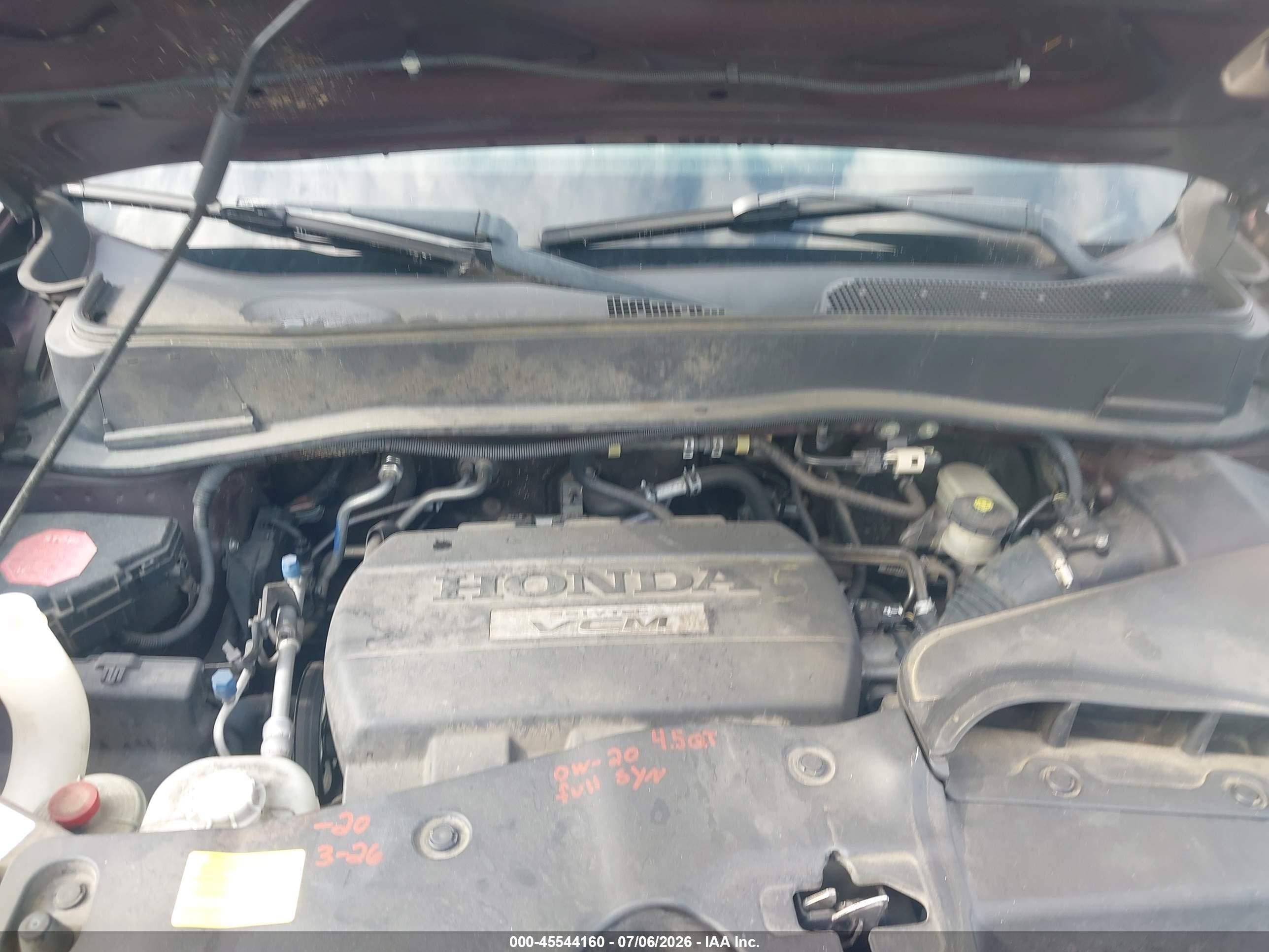 2010 Honda Pilot Ex Burgundy vin: 5FNYF3H43AB013757