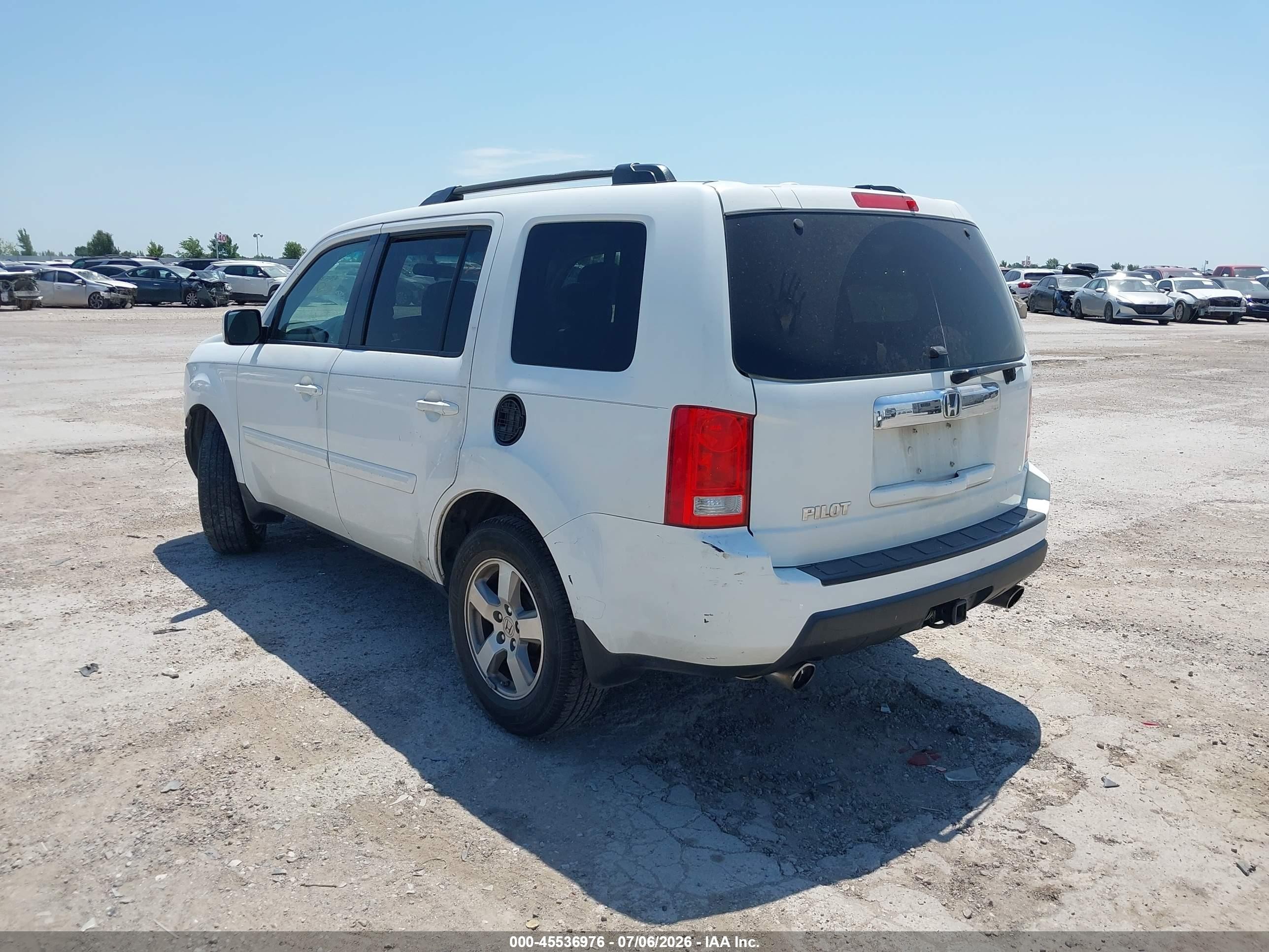 2010 Honda Pilot Ex White vin: 5FNYF3H43AB019591