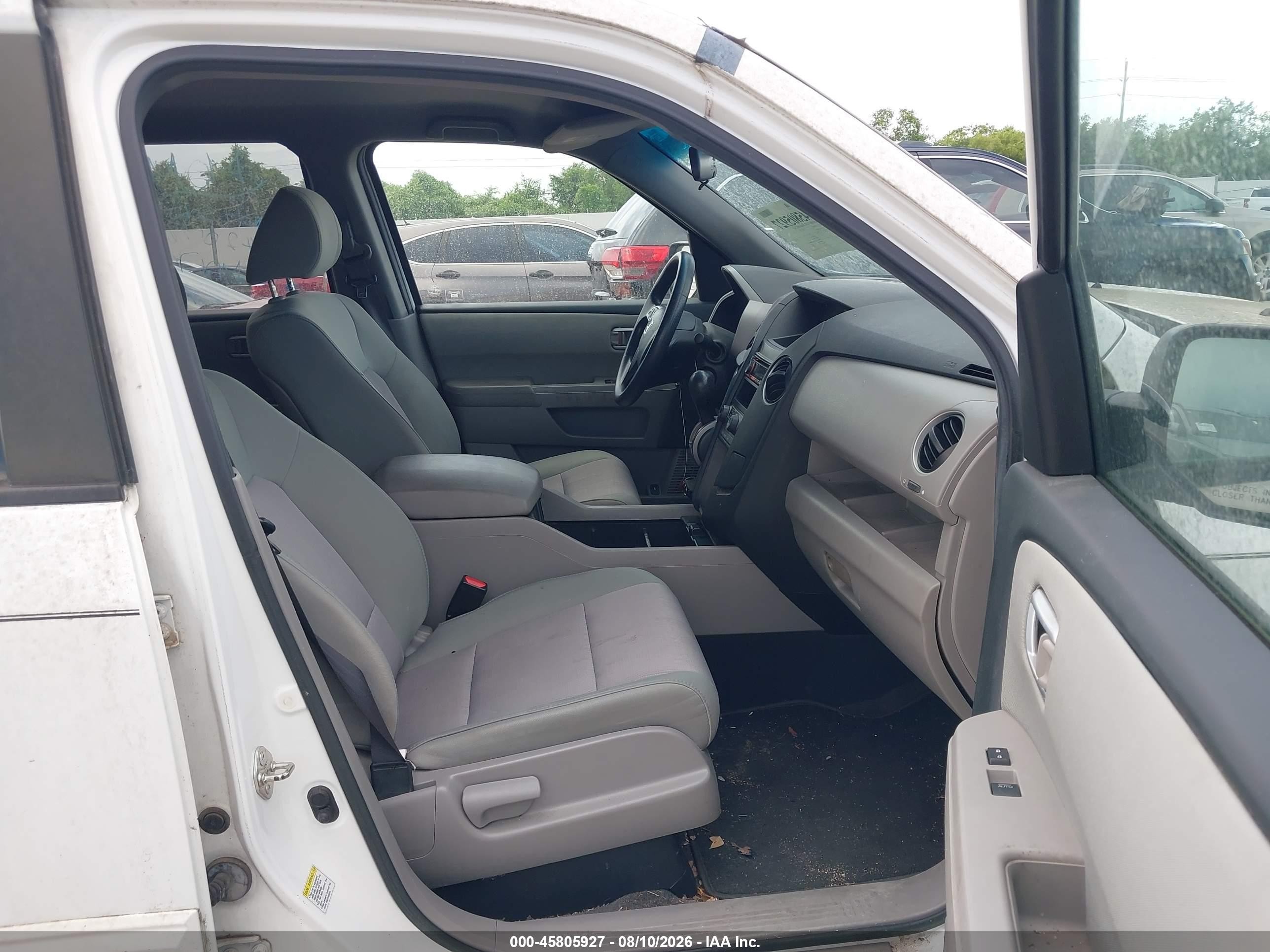 2012 Honda Pilot Ex White vin: 5FNYF3H43CB043344