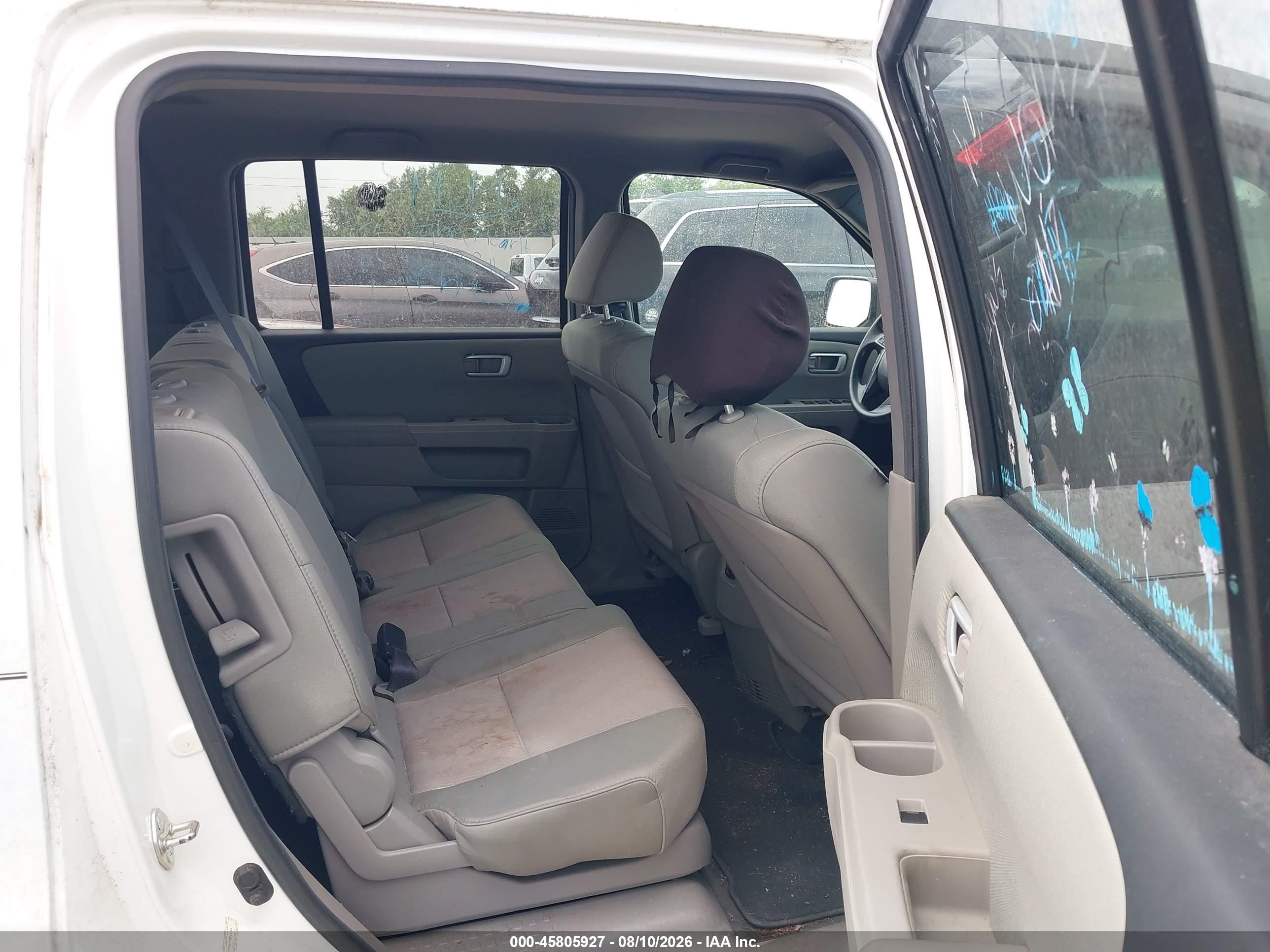 2012 Honda Pilot Ex White vin: 5FNYF3H43CB043344