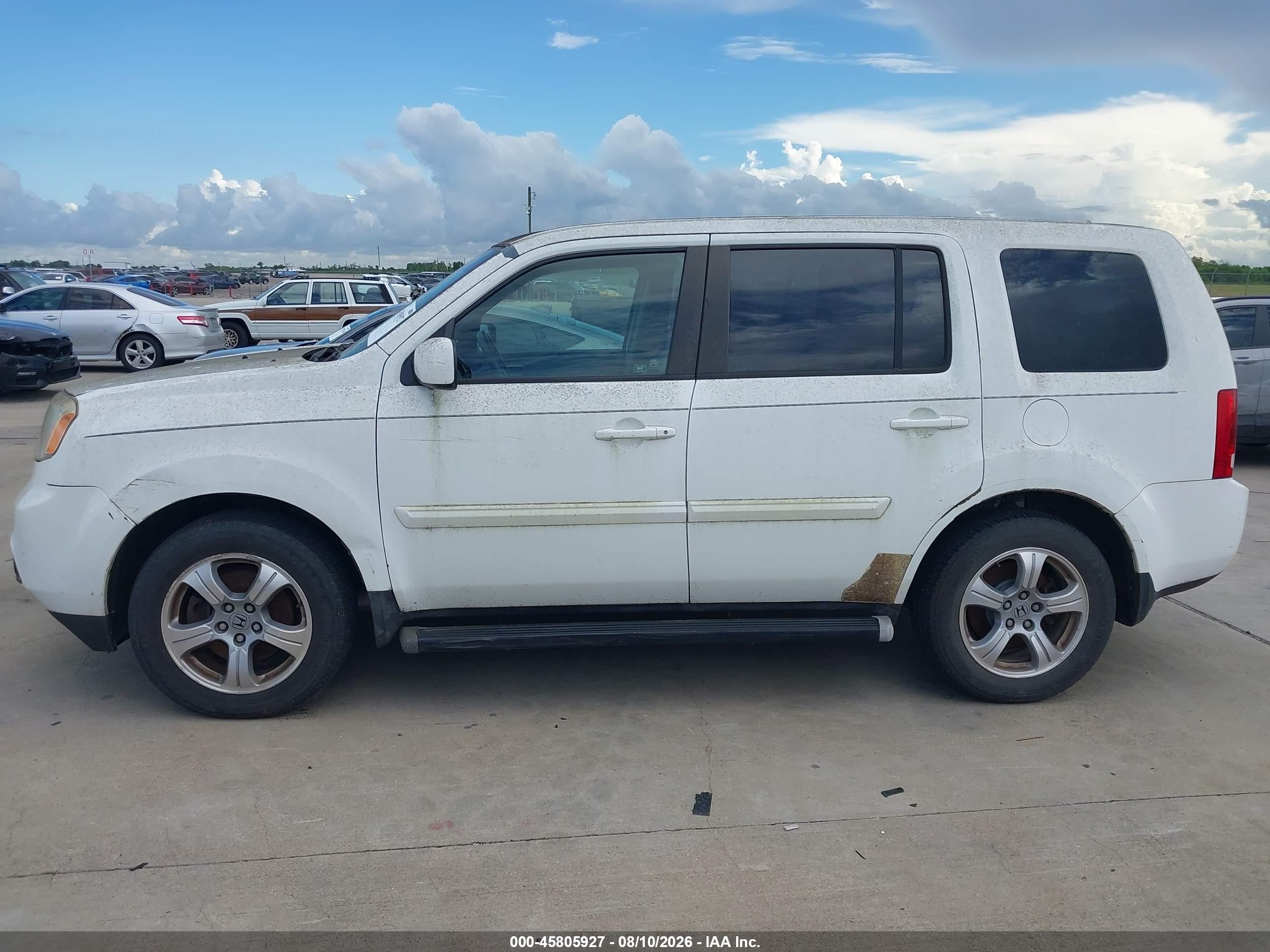 2012 Honda Pilot Ex White vin: 5FNYF3H43CB043344