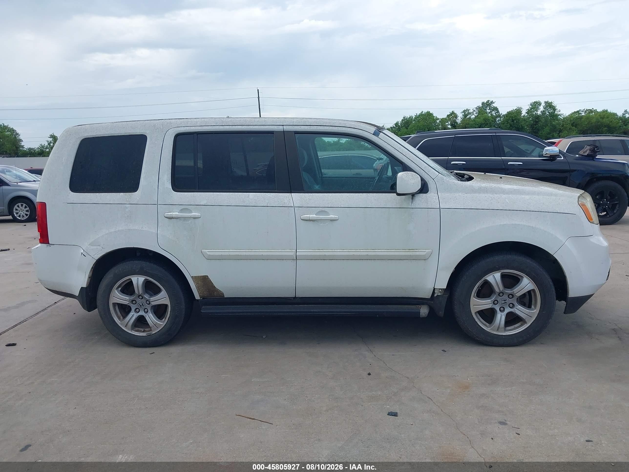 2012 Honda Pilot Ex White vin: 5FNYF3H43CB043344