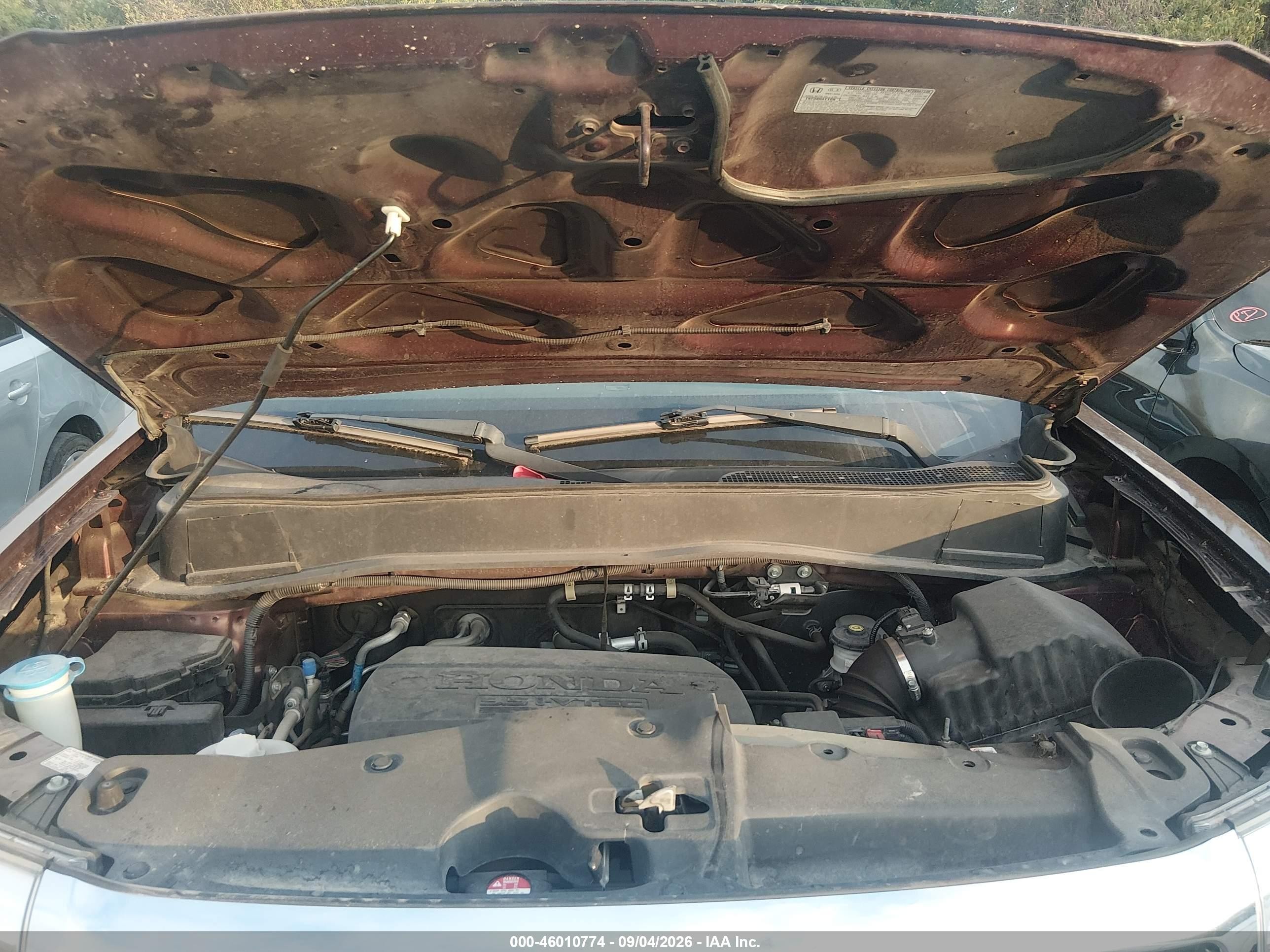2013 Honda Pilot Ex Бордовый vin: 5FNYF3H43DB003055