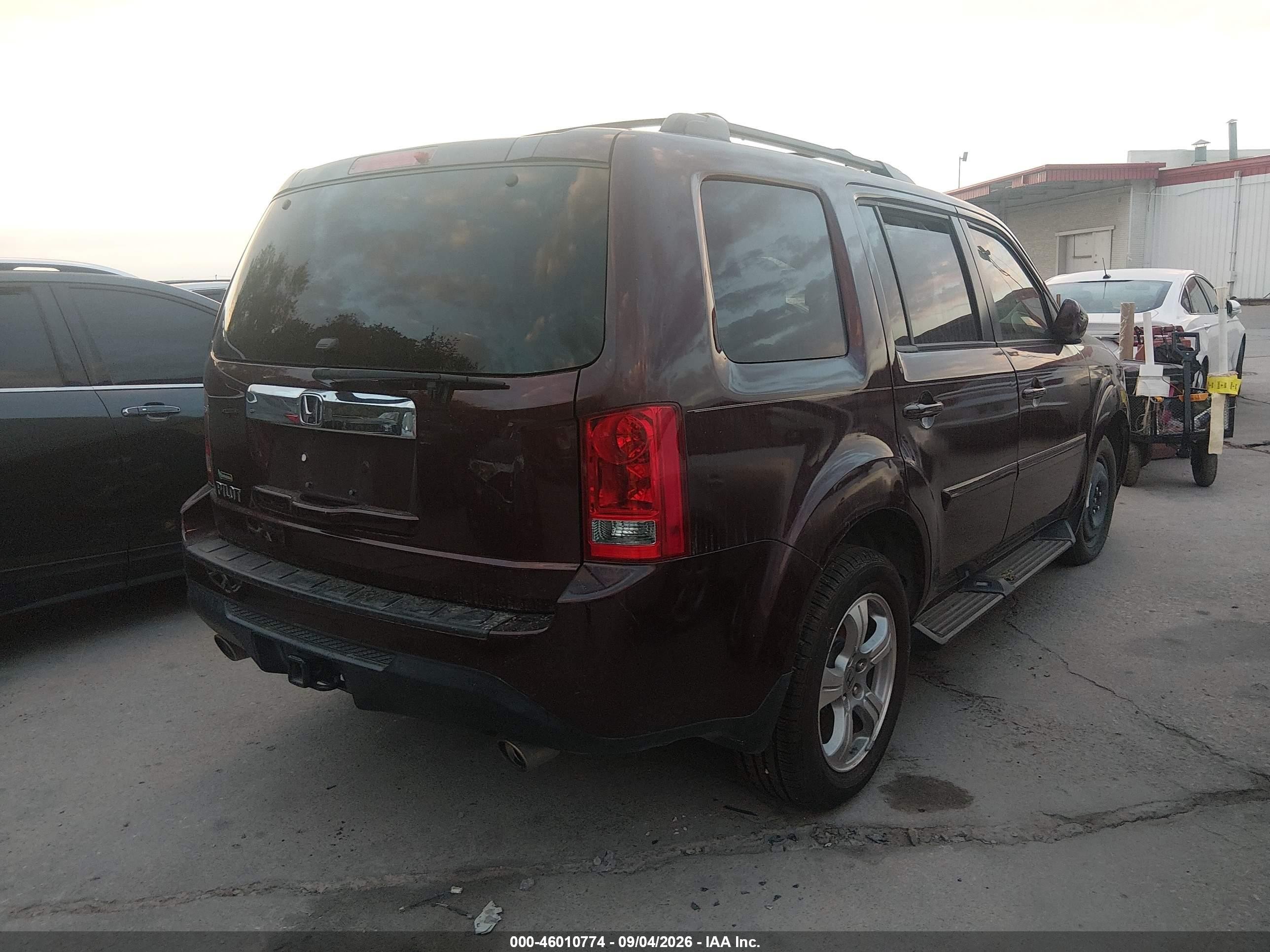 2013 Honda Pilot Ex Бордовый vin: 5FNYF3H43DB003055