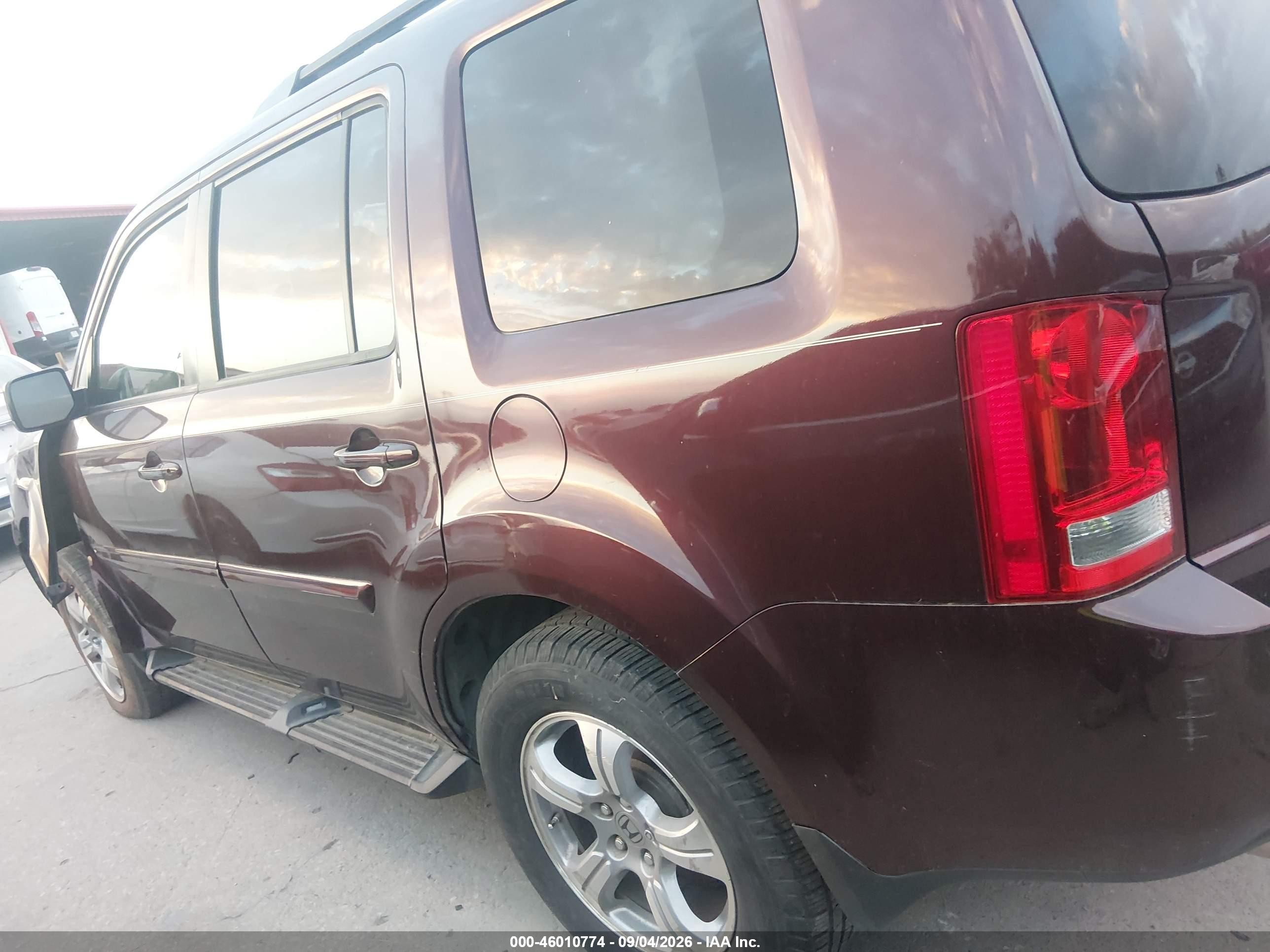 2013 Honda Pilot Ex Бордовый vin: 5FNYF3H43DB003055