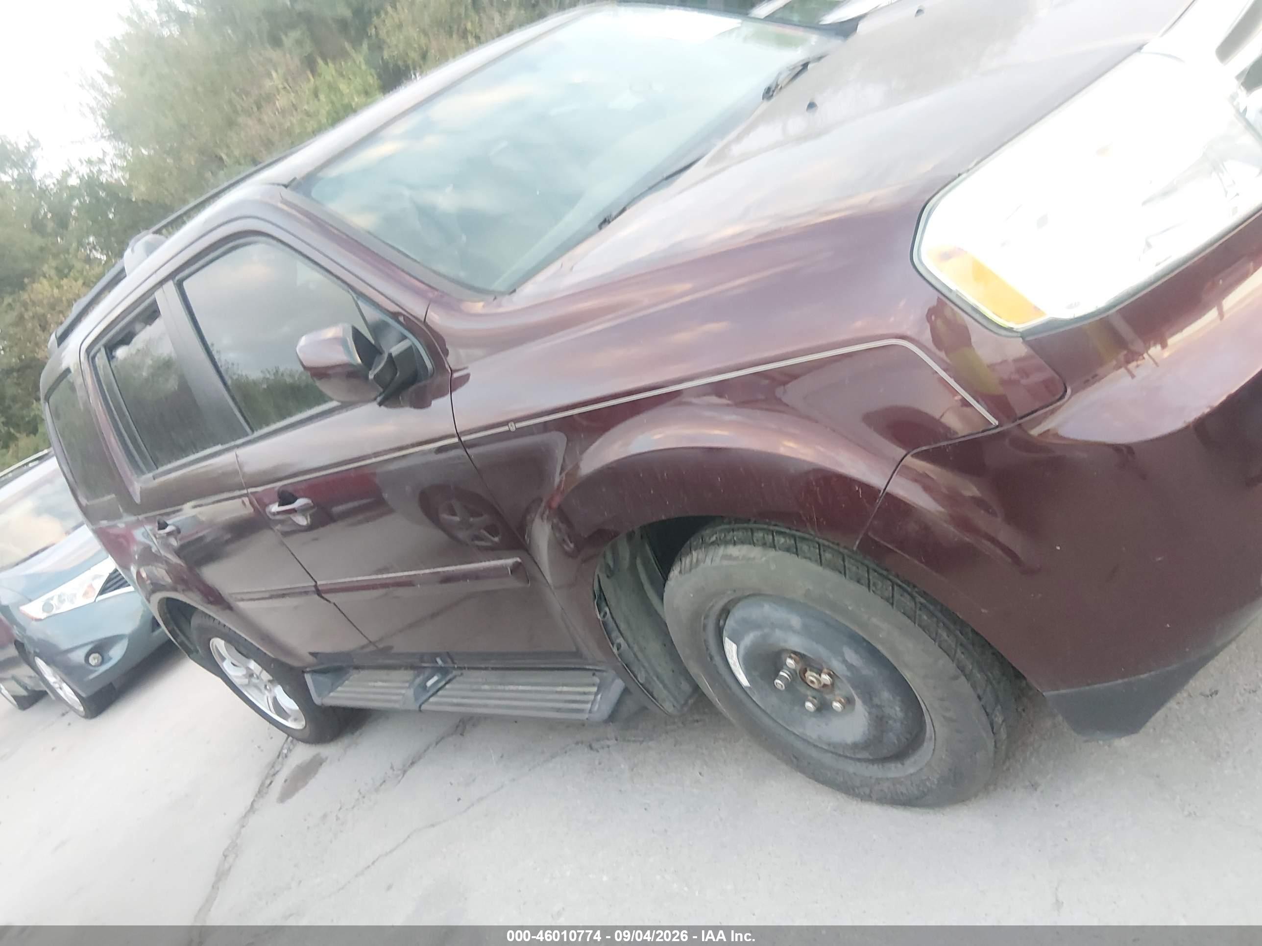 2013 Honda Pilot Ex Бордовый vin: 5FNYF3H43DB003055