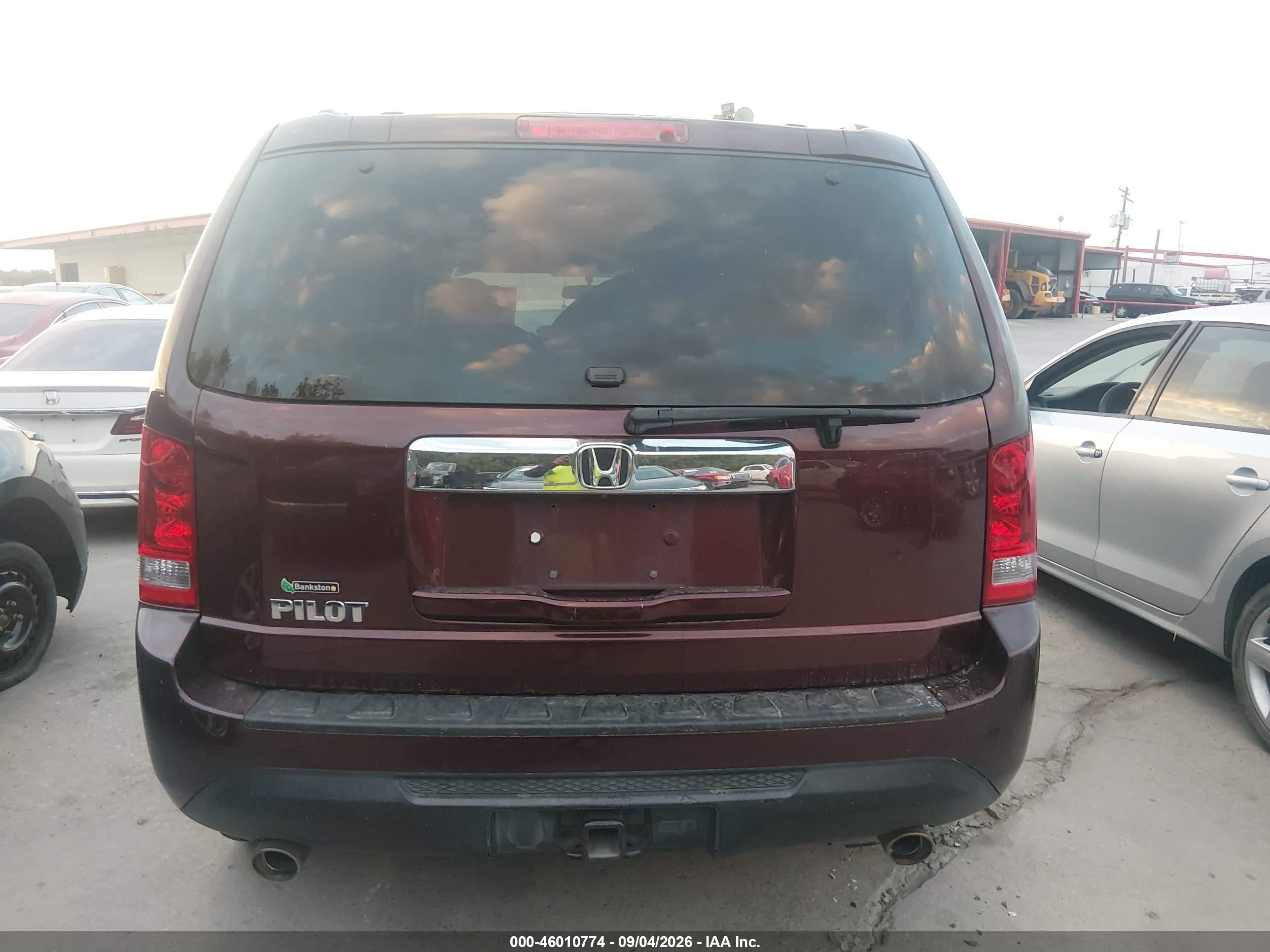 2013 Honda Pilot Ex Бордовый vin: 5FNYF3H43DB003055