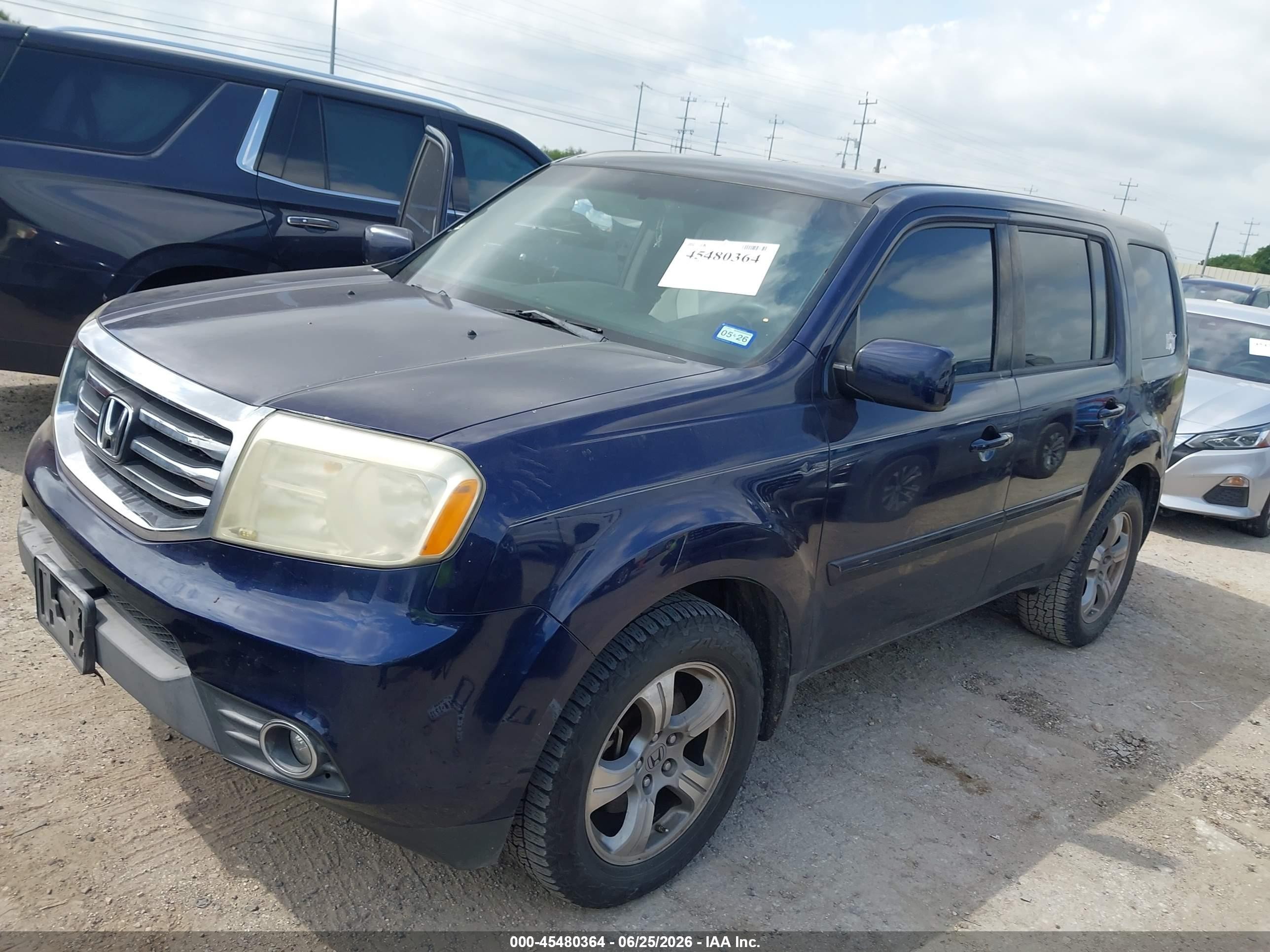 2013 Honda Pilot Ex Blue vin: 5FNYF3H43DB039344