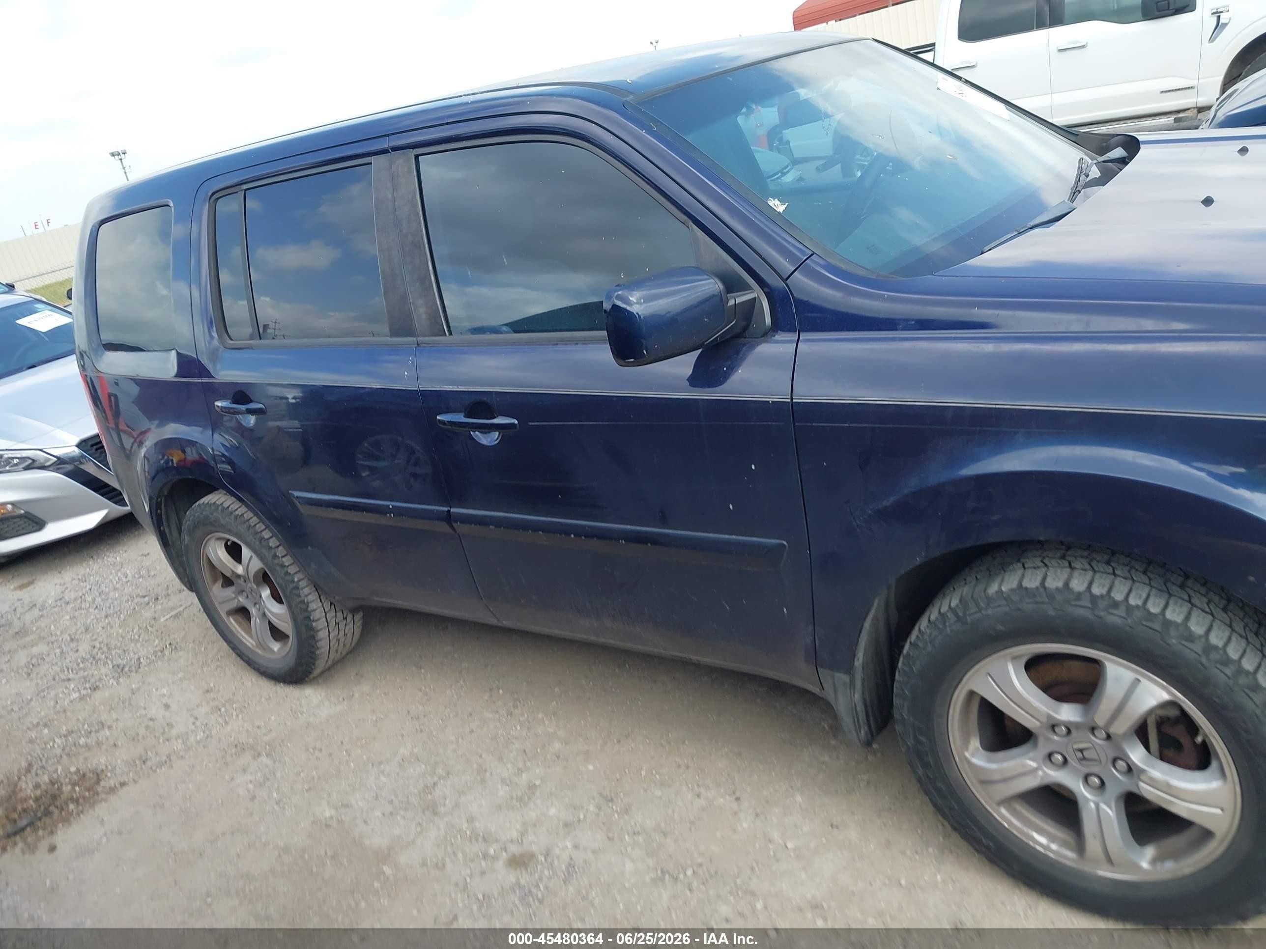 2013 Honda Pilot Ex Blue vin: 5FNYF3H43DB039344