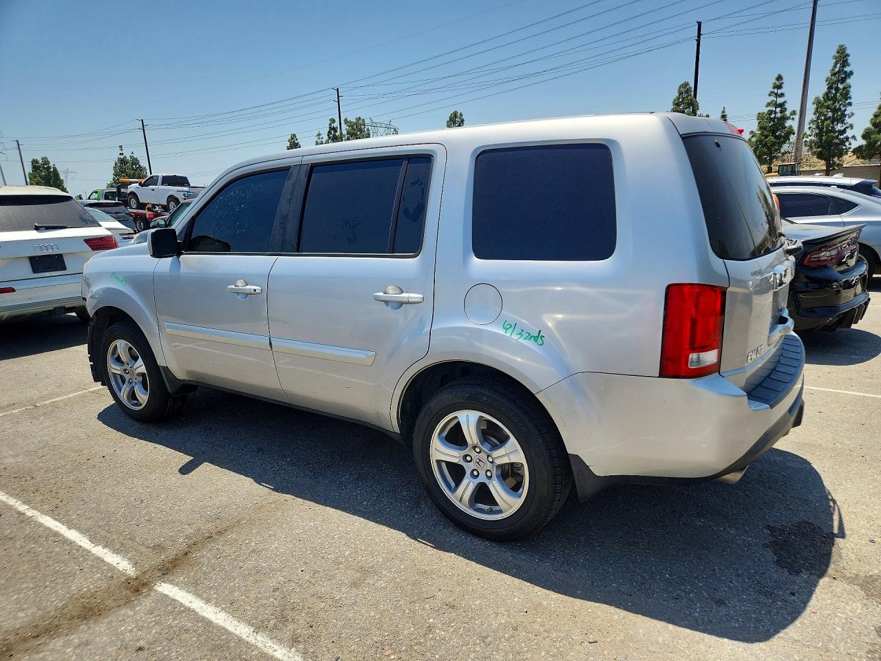 2014 Honda Pilot Ex Silver vin: 5FNYF3H43EB011139