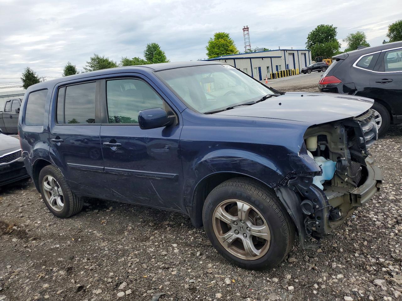 2014 Honda Pilot Ex Blue vin: 5FNYF3H43EB011352