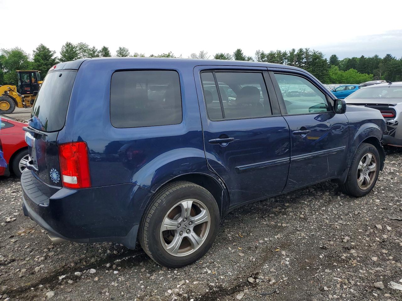 2014 Honda Pilot Ex Blue vin: 5FNYF3H43EB011352