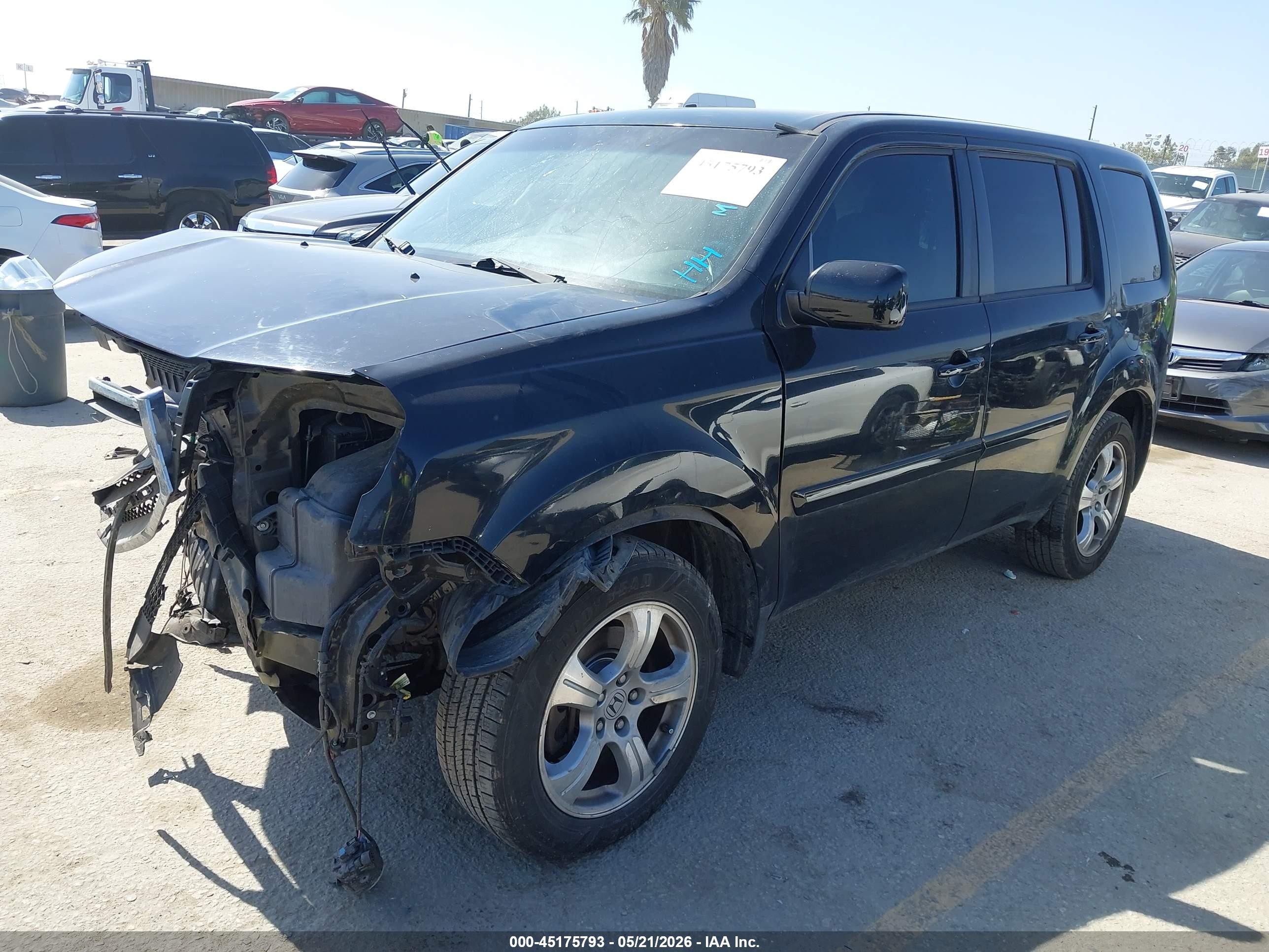2014 Honda Pilot Ex Black vin: 5FNYF3H43EB026496