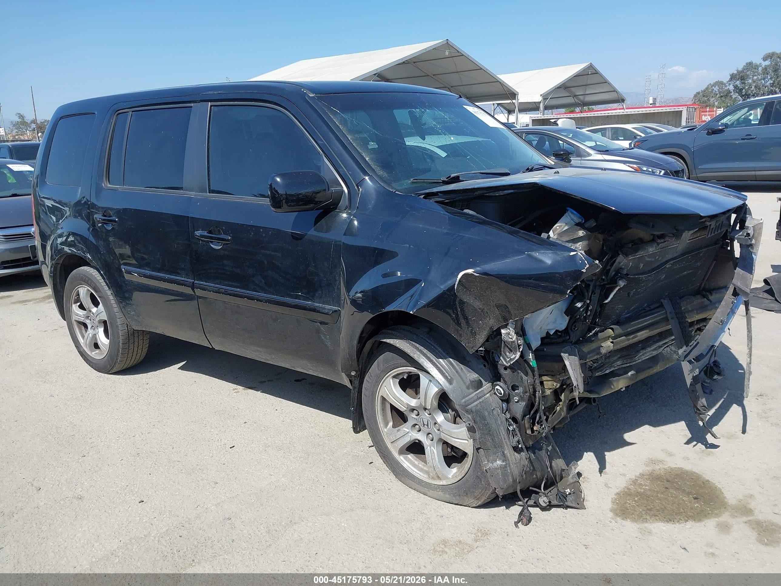 2014 Honda Pilot Ex Black vin: 5FNYF3H43EB026496