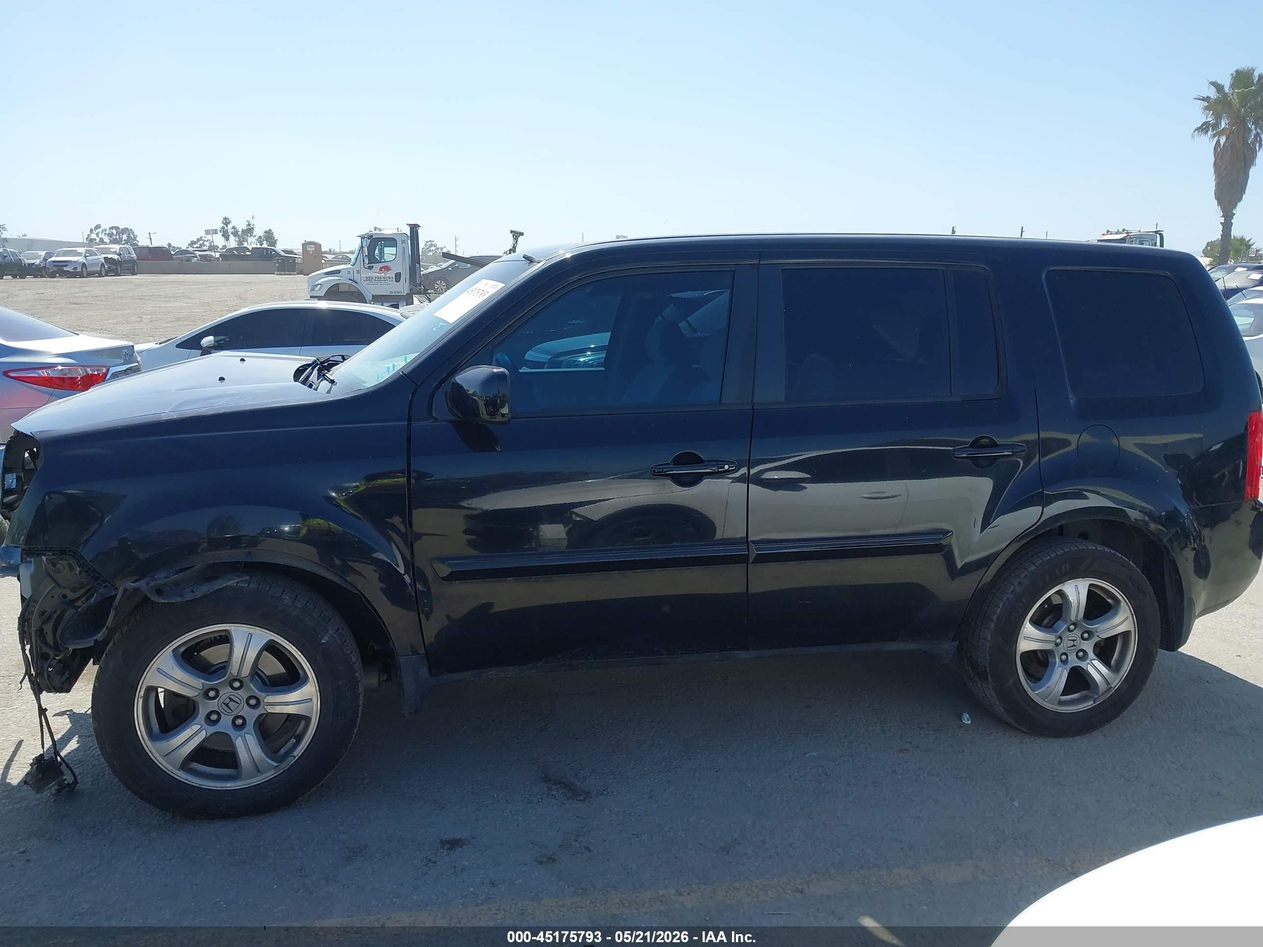 2014 Honda Pilot Ex Black vin: 5FNYF3H43EB026496