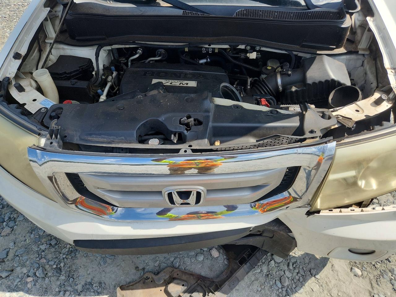 2010 Honda Pilot Ex White vin: 5FNYF3H44AB001231