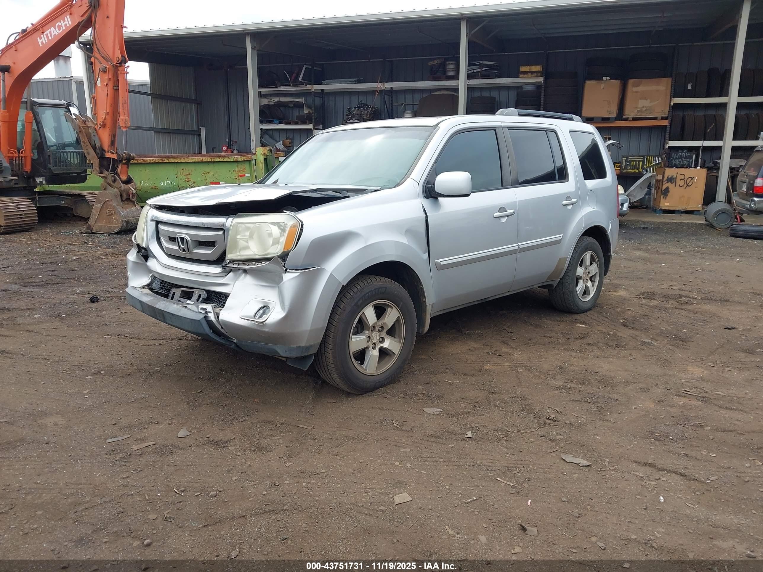 2010 Honda Pilot Ex Серебряный vin: 5FNYF3H44AB012925