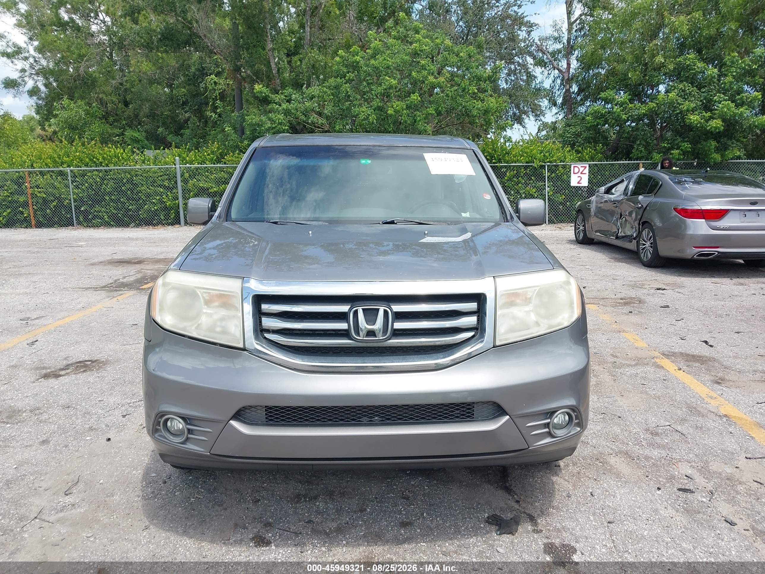 2012 Honda Pilot Ex Gray vin: 5FNYF3H44CB022759
