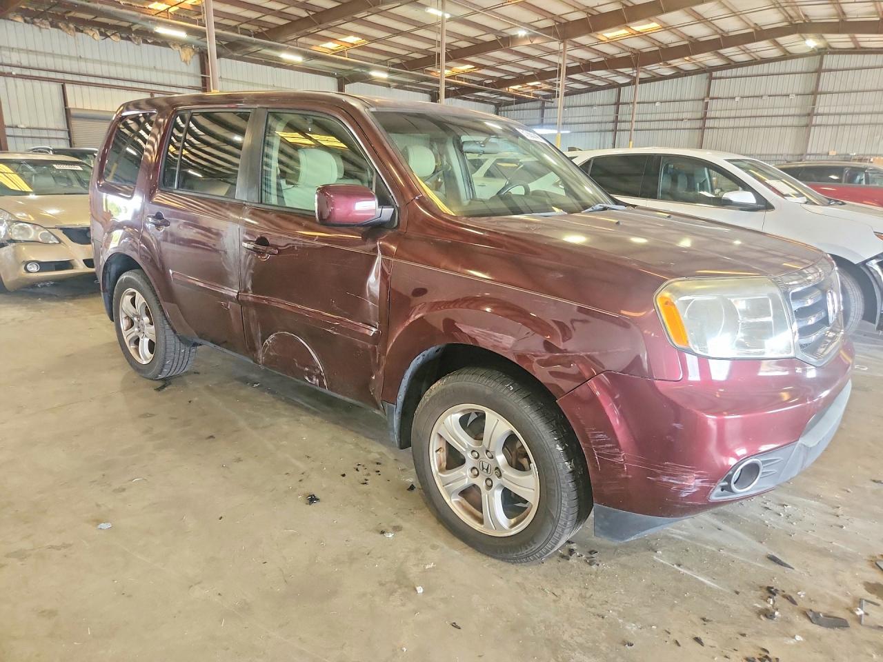 2012 Honda Pilot Ex Maroon vin: 5FNYF3H44CB036841