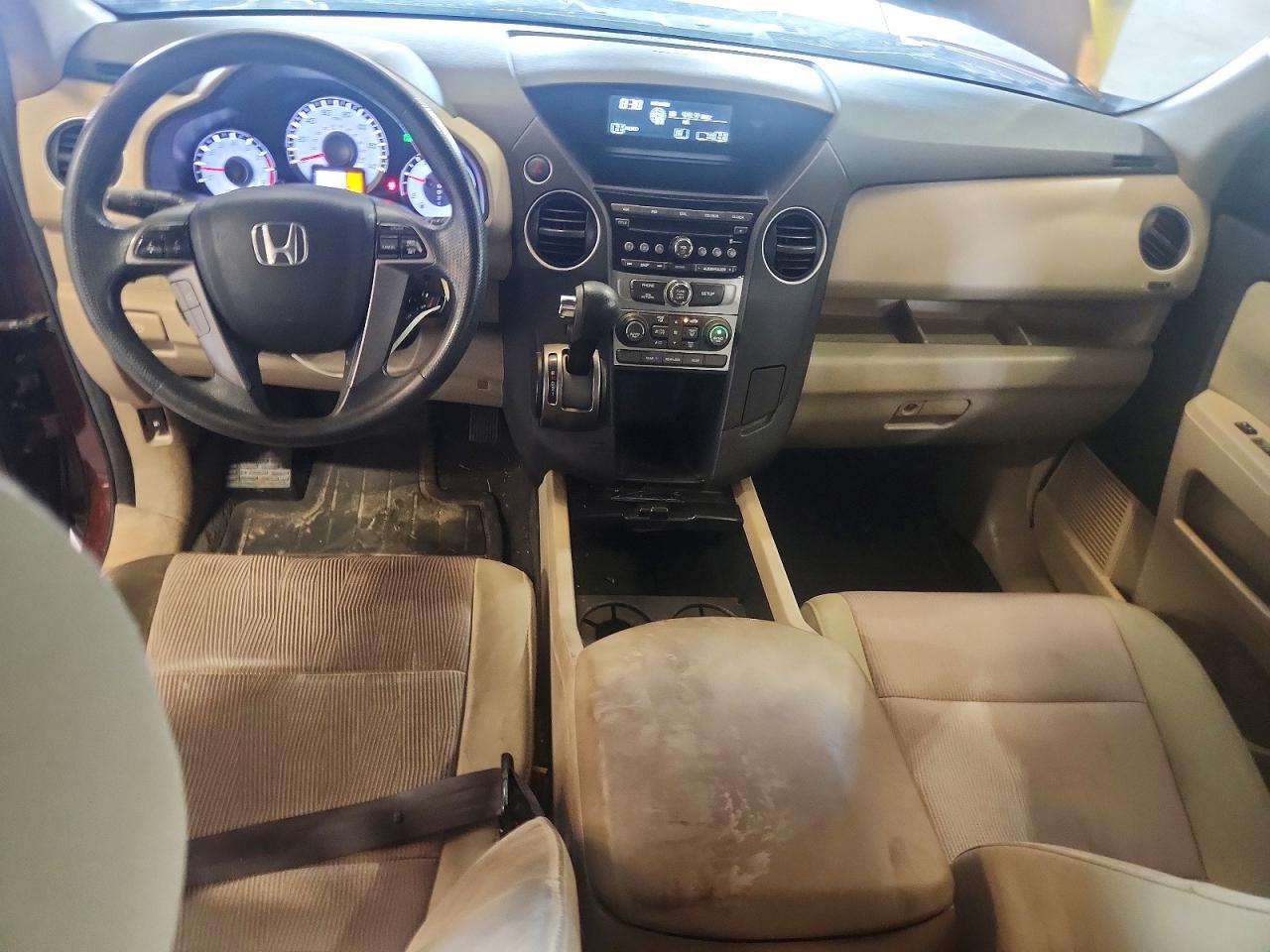 2012 Honda Pilot Ex Maroon vin: 5FNYF3H44CB036841