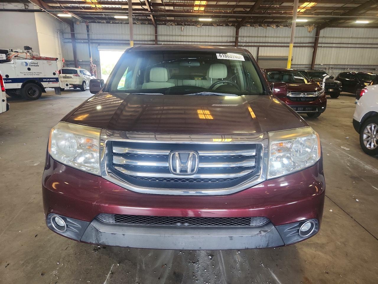 2012 Honda Pilot Ex Maroon vin: 5FNYF3H44CB036841
