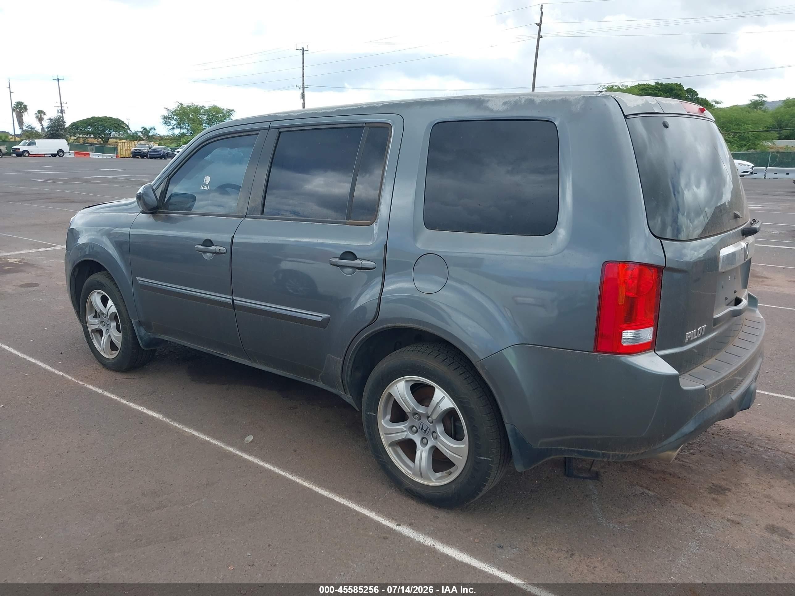 2012 Honda Pilot Ex Gray vin: 5FNYF3H44CB043658