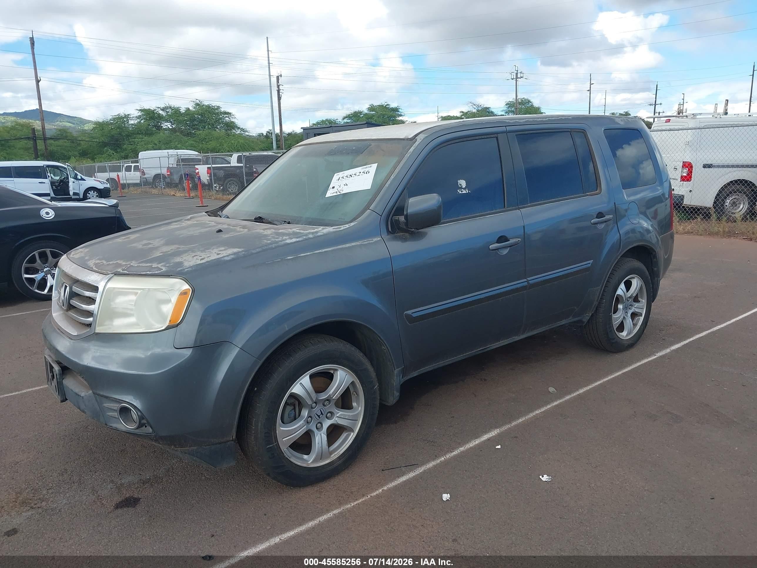 2012 Honda Pilot Ex Gray vin: 5FNYF3H44CB043658