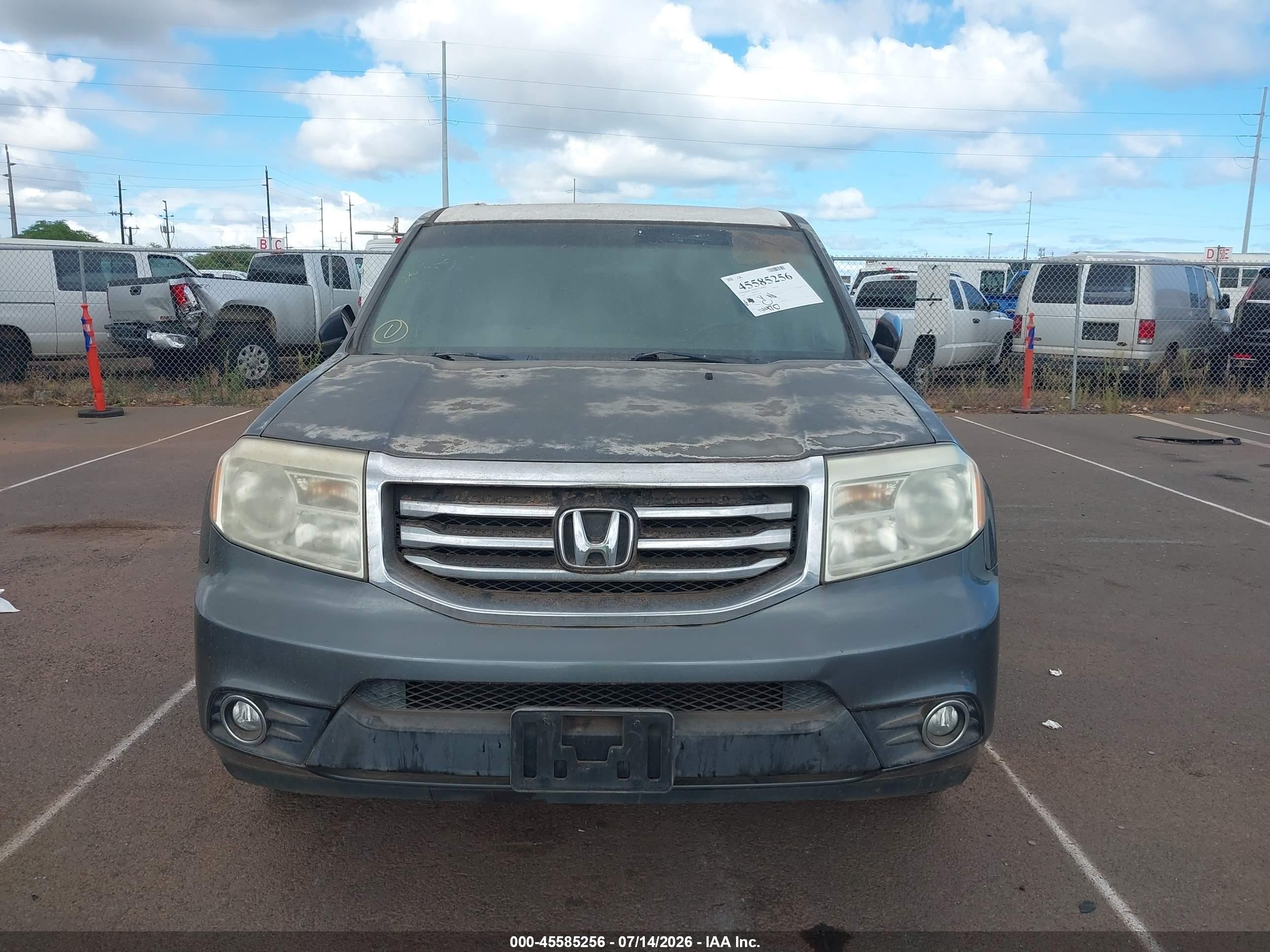 2012 Honda Pilot Ex Gray vin: 5FNYF3H44CB043658