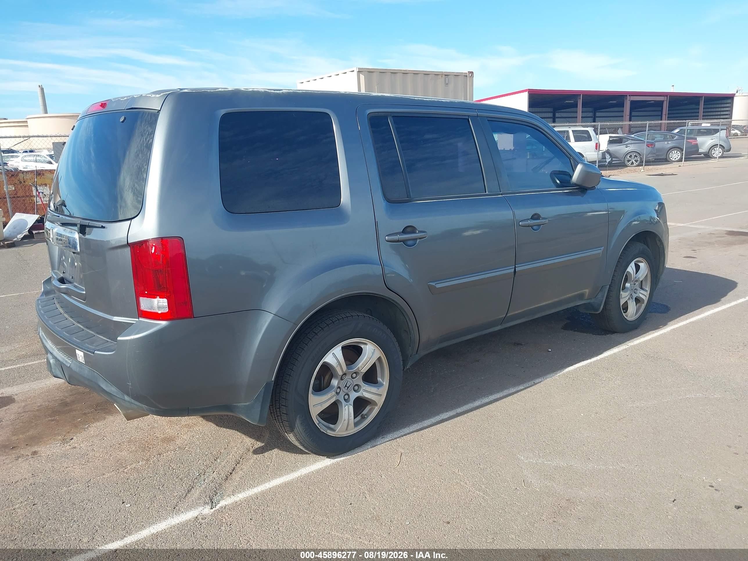2012 Honda Pilot Ex Gray vin: 5FNYF3H44CB043658