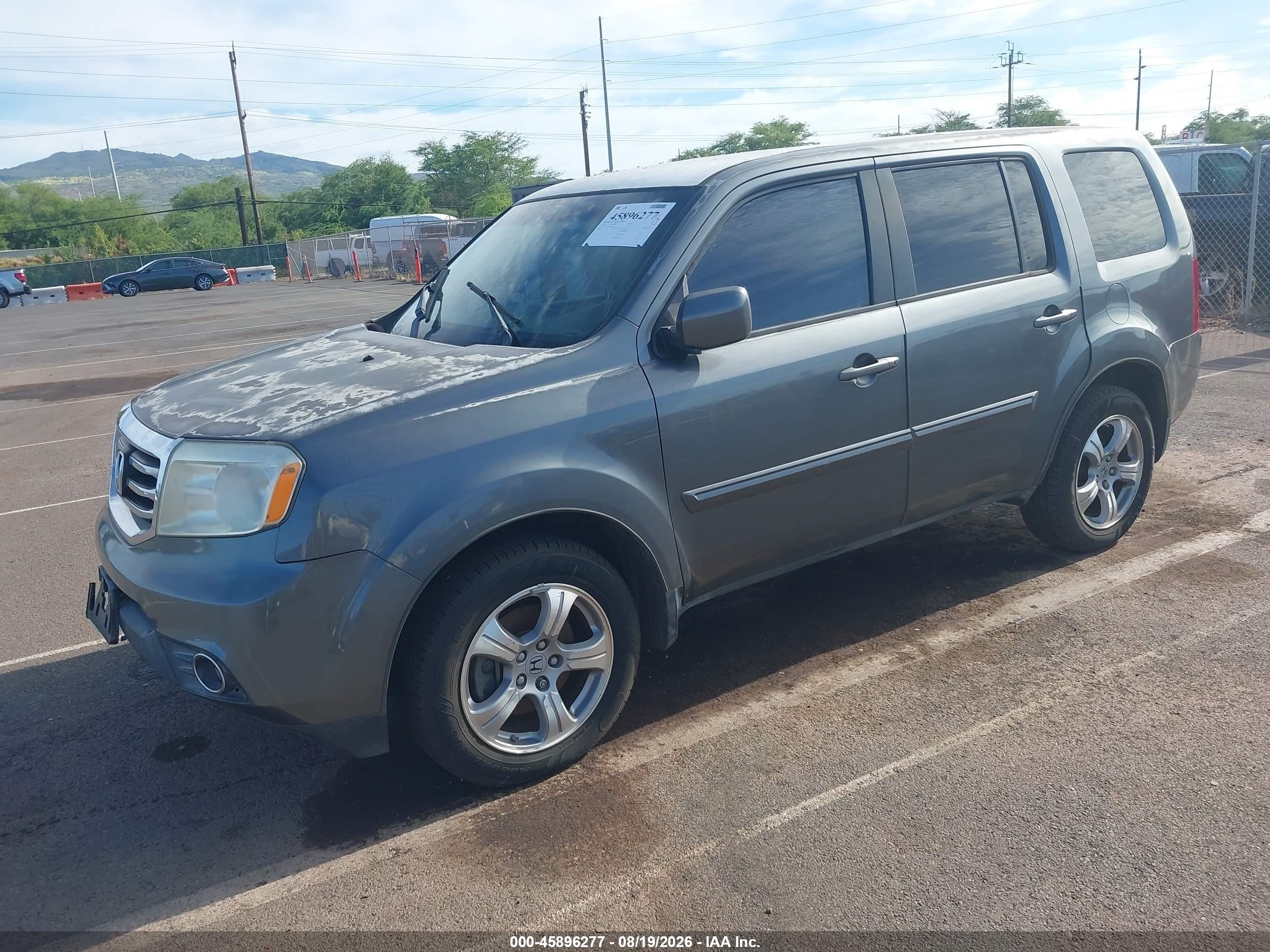 2012 Honda Pilot Ex Gray vin: 5FNYF3H44CB043658