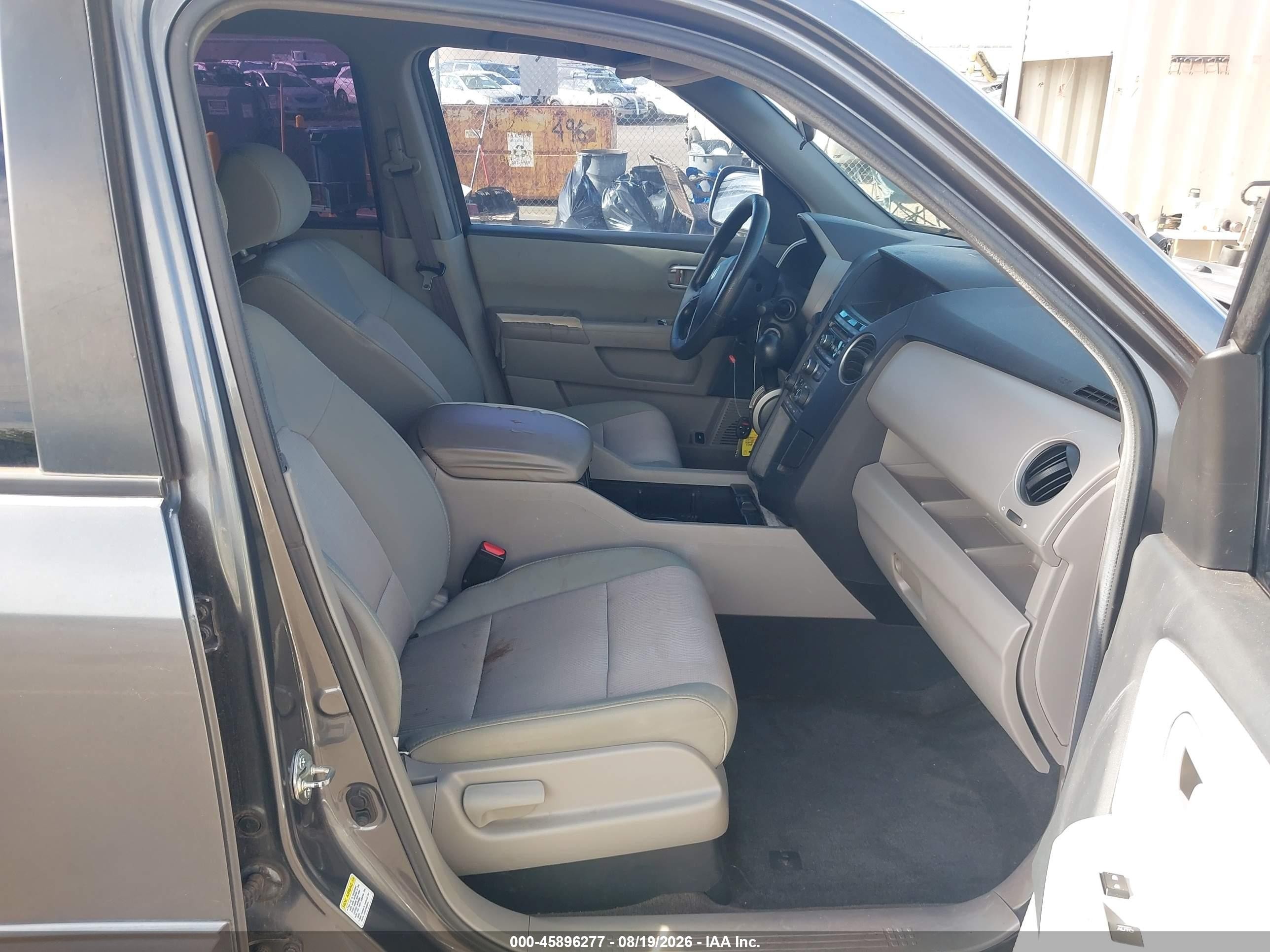 2012 Honda Pilot Ex Gray vin: 5FNYF3H44CB043658