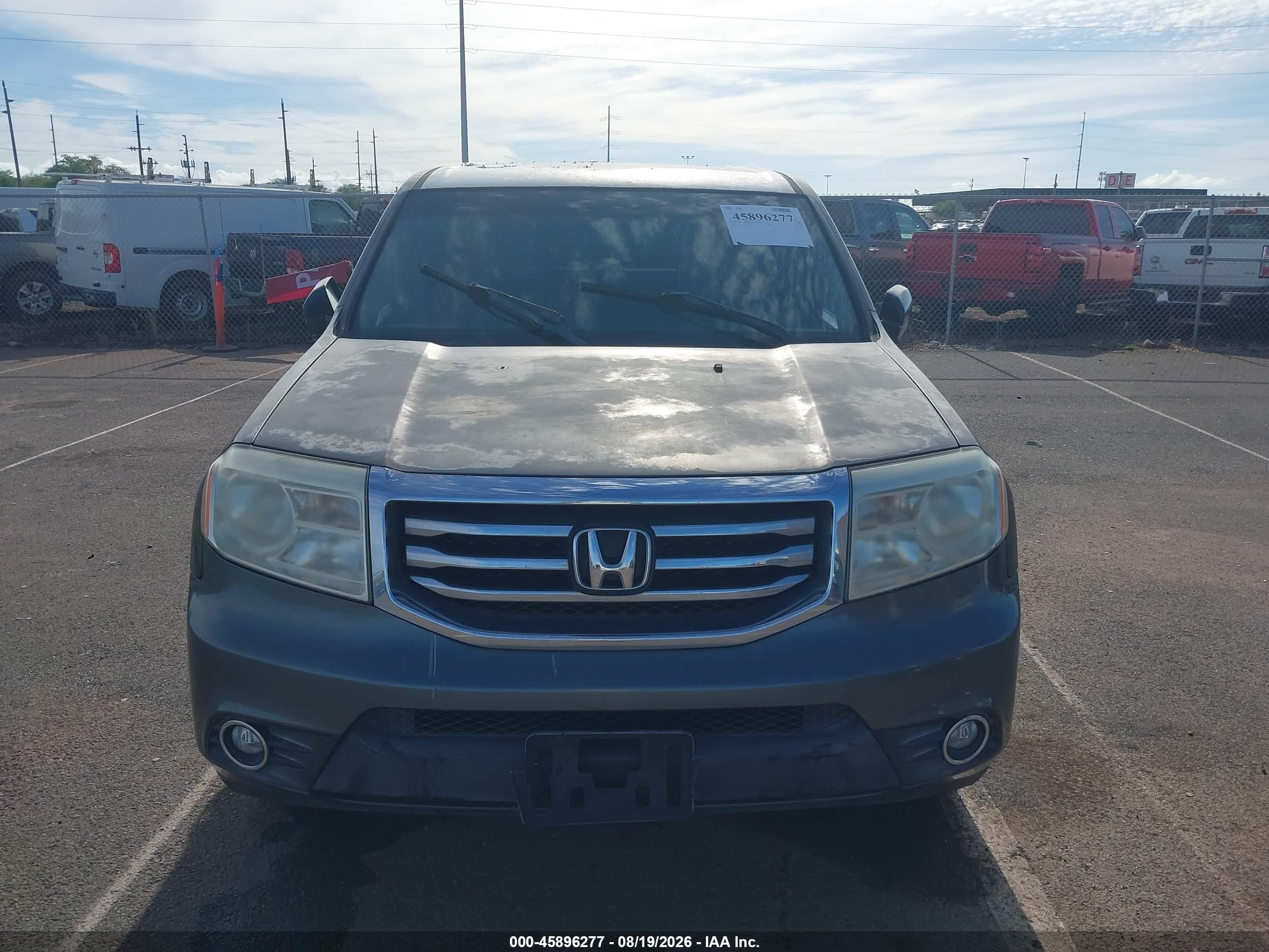 2012 Honda Pilot Ex Gray vin: 5FNYF3H44CB043658