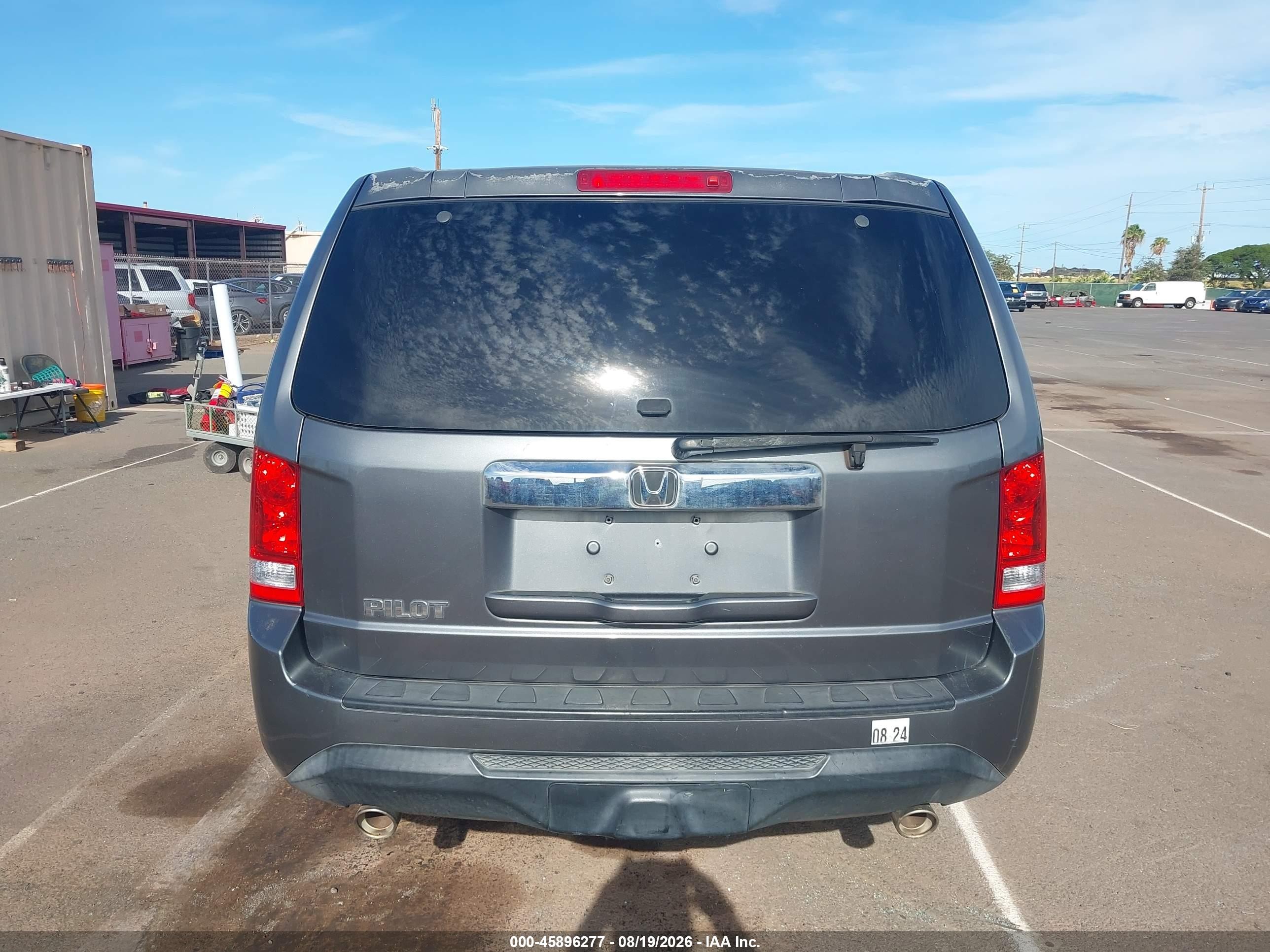 2012 Honda Pilot Ex Gray vin: 5FNYF3H44CB043658