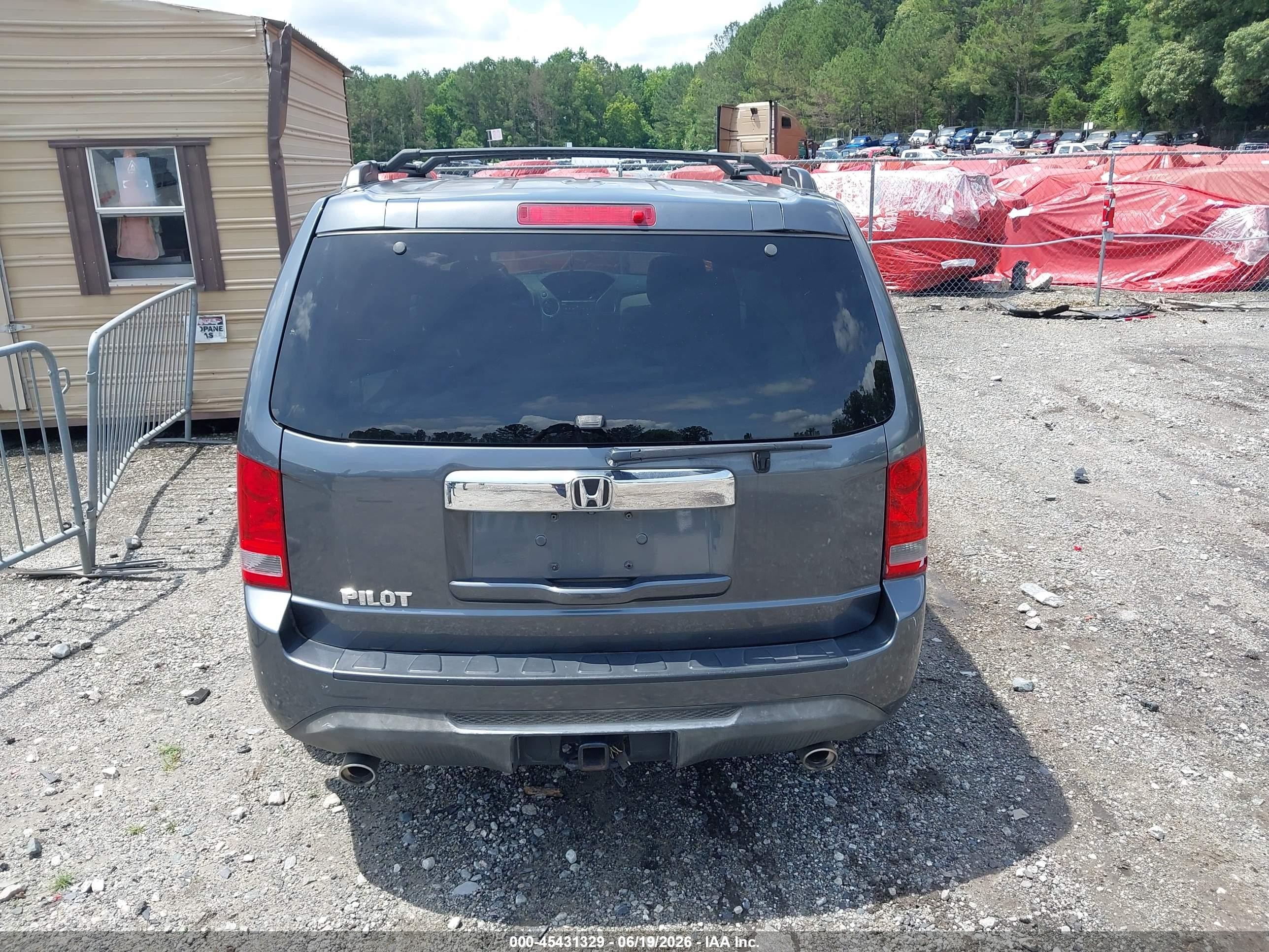 2013 Honda Pilot Ex Gray vin: 5FNYF3H44DB004201