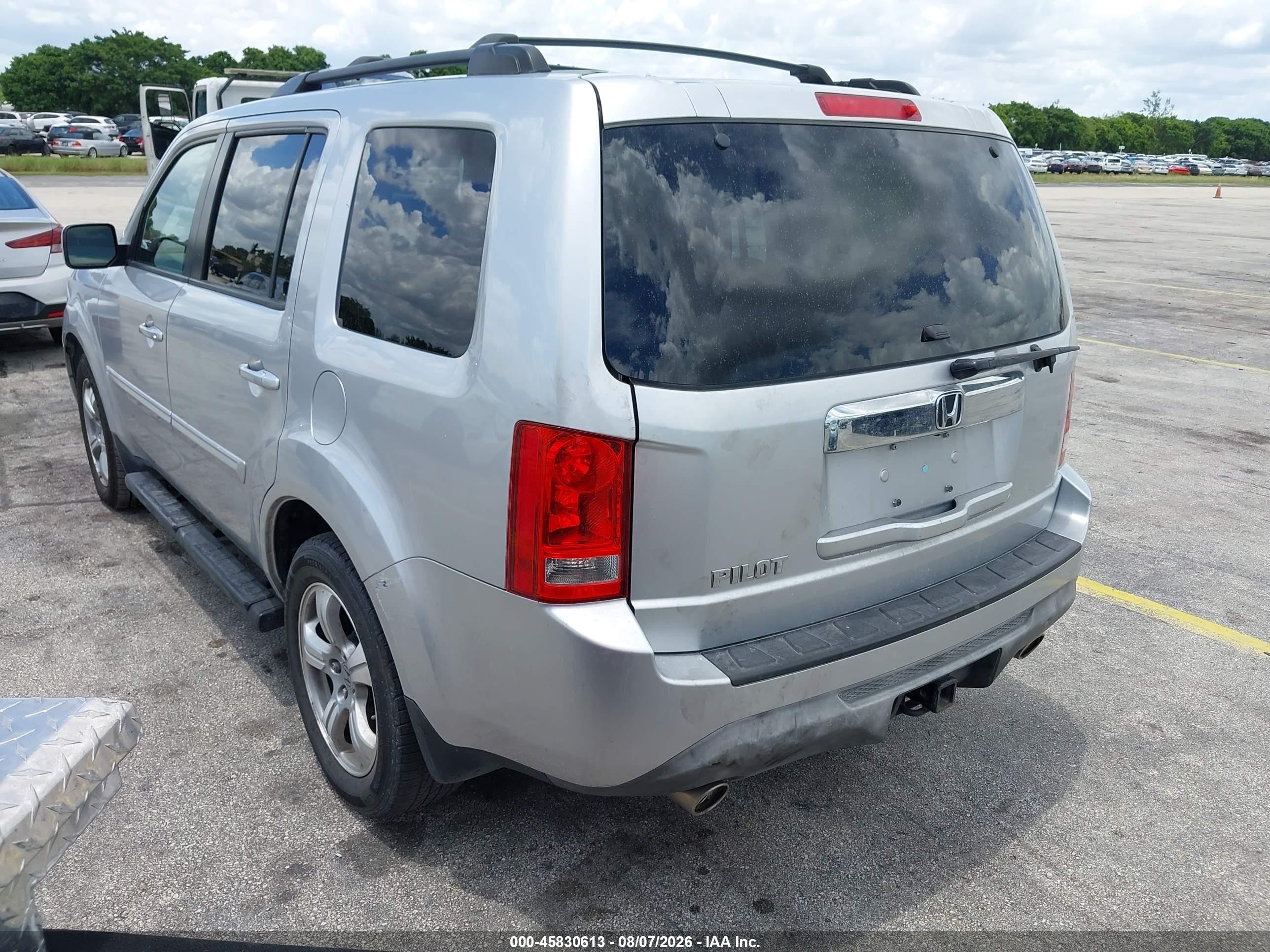 2013 Honda Pilot Ex Silver vin: 5FNYF3H44DB029308