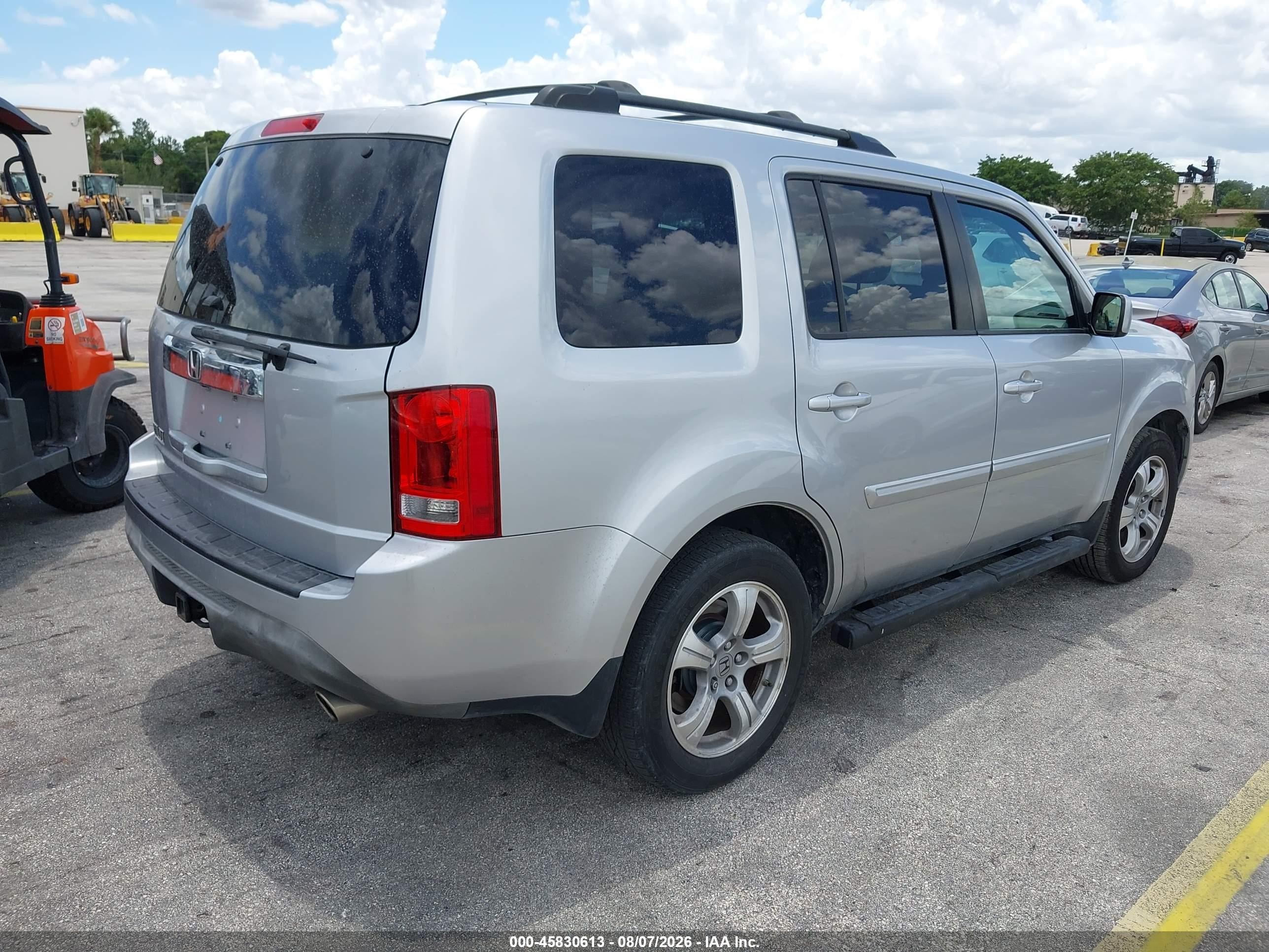 2013 Honda Pilot Ex Silver vin: 5FNYF3H44DB029308