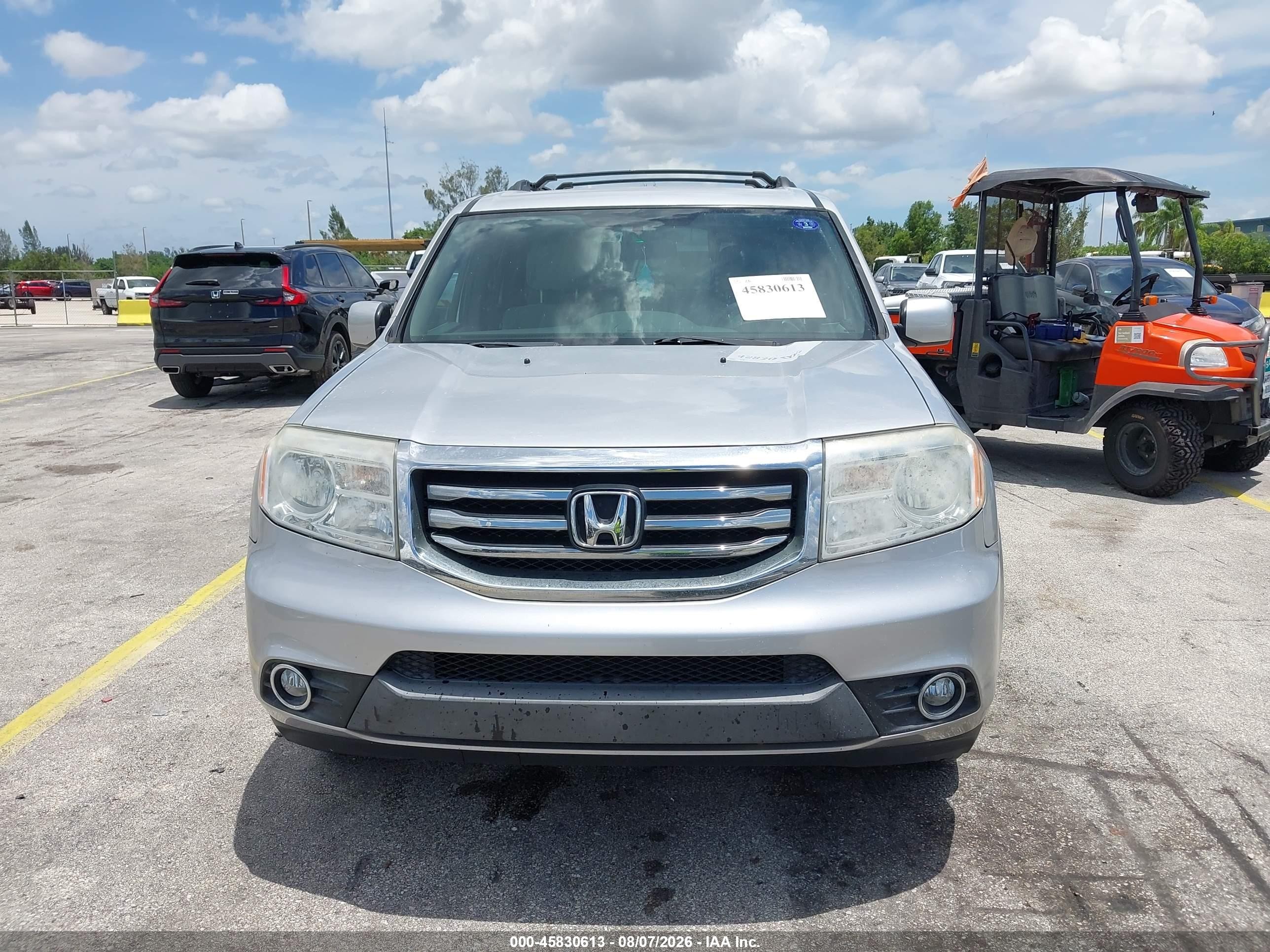 2013 Honda Pilot Ex Silver vin: 5FNYF3H44DB029308