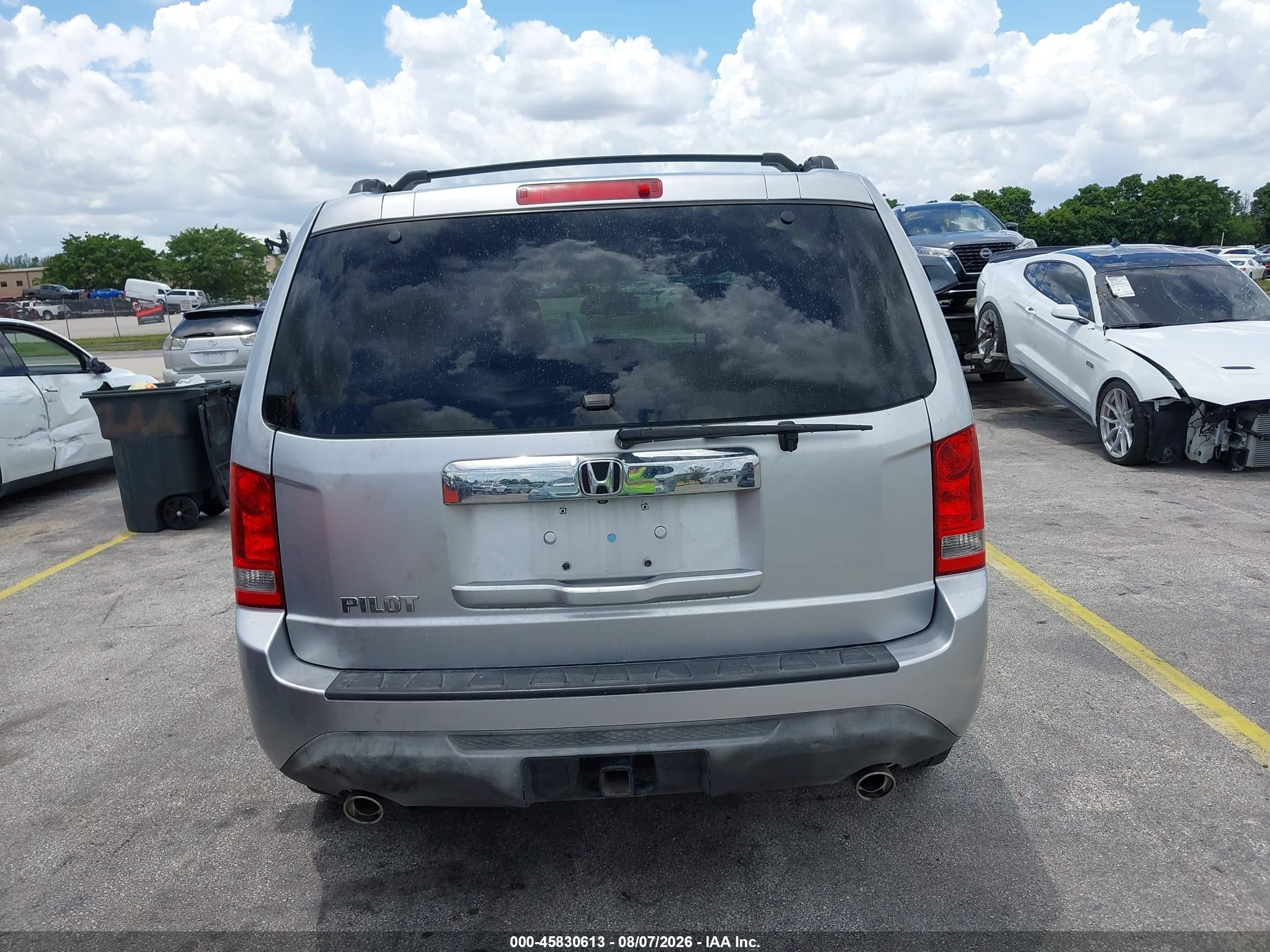 2013 Honda Pilot Ex Silver vin: 5FNYF3H44DB029308