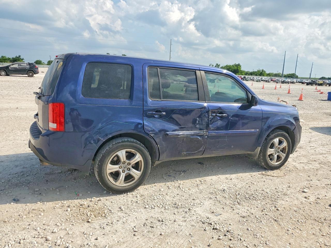 2013 Honda Pilot Ex Blue vin: 5FNYF3H44DB033634