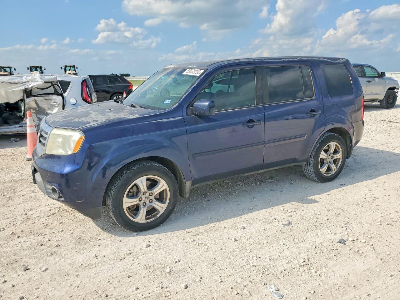 2013 Honda Pilot Ex Blue vin: 5FNYF3H44DB033634