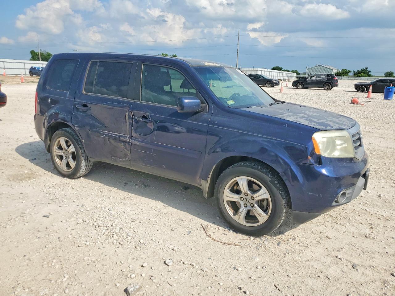 2013 Honda Pilot Ex Blue vin: 5FNYF3H44DB033634