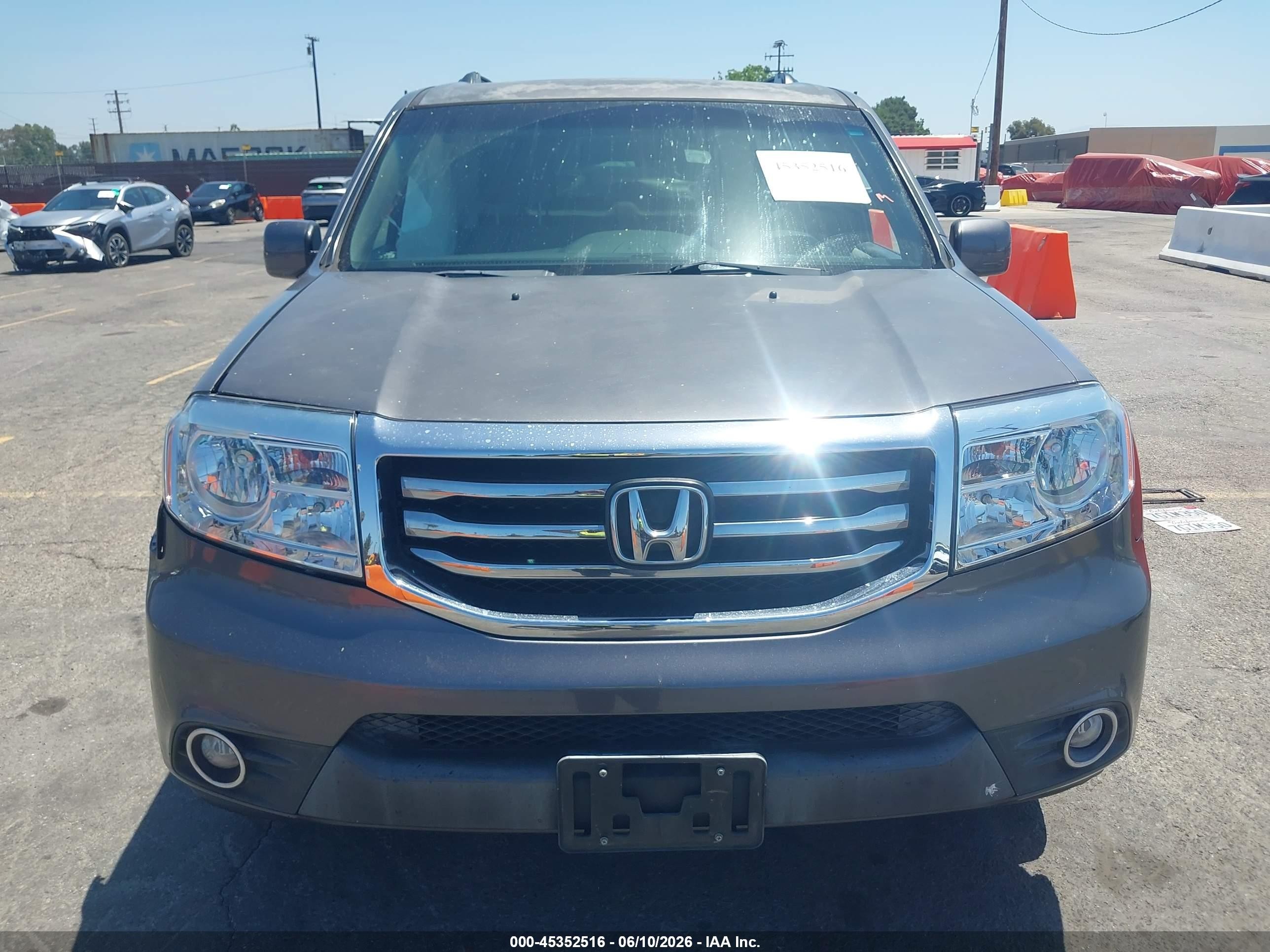 2014 Honda Pilot Ex Gray vin: 5FNYF3H44EB024188