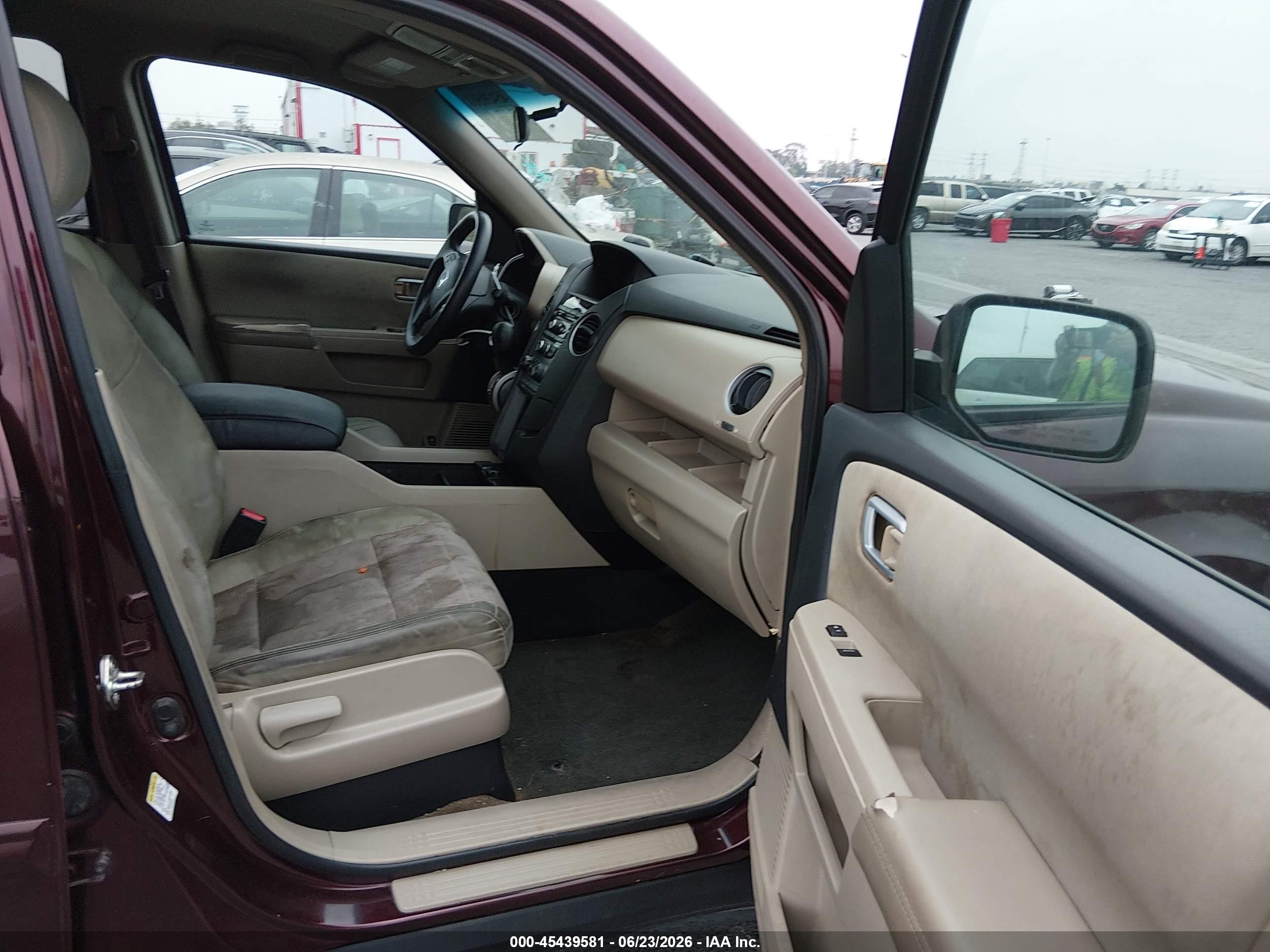 2015 Honda Pilot Ex Burgundy vin: 5FNYF3H44FB023253
