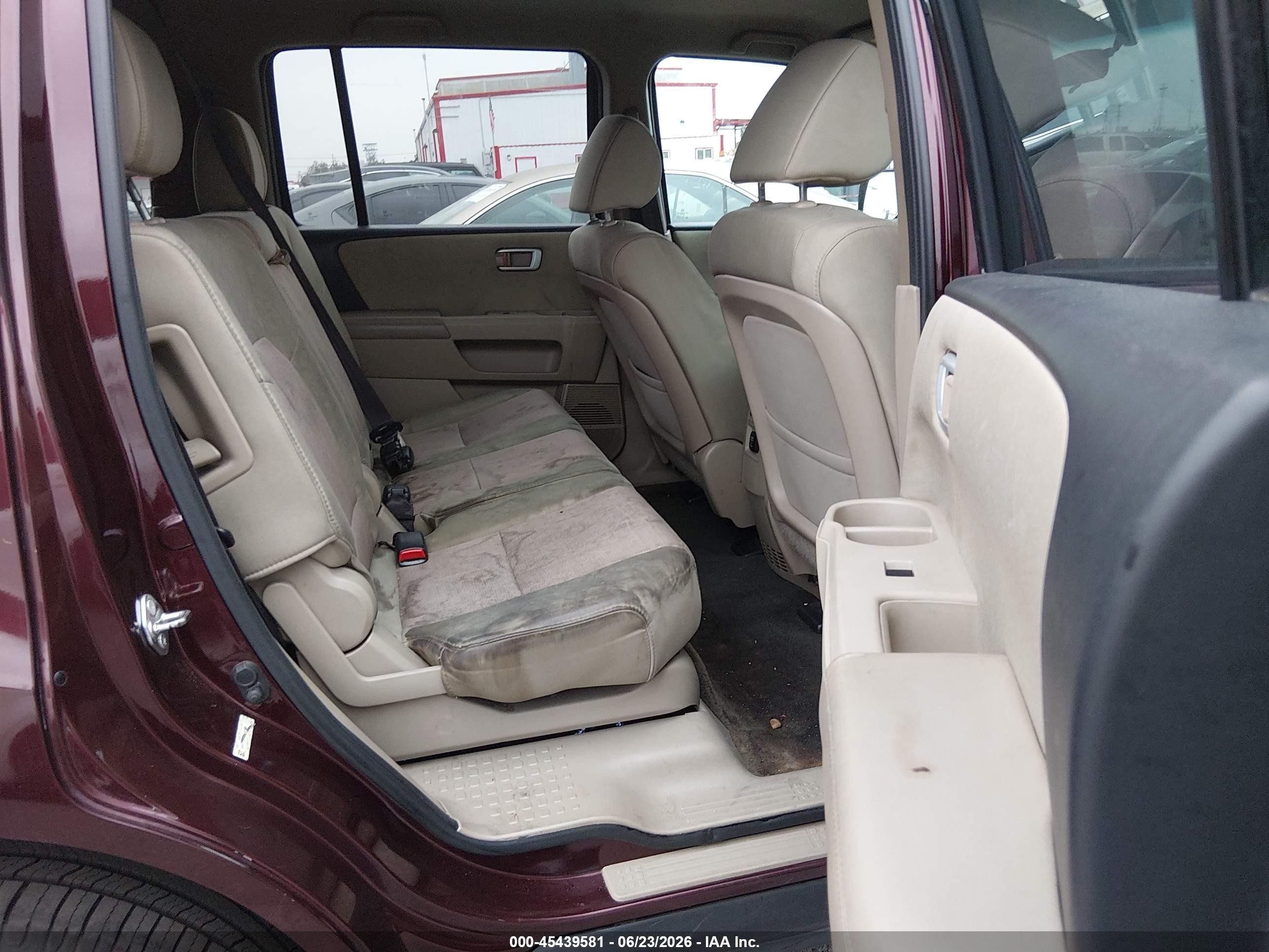 2015 Honda Pilot Ex Burgundy vin: 5FNYF3H44FB023253