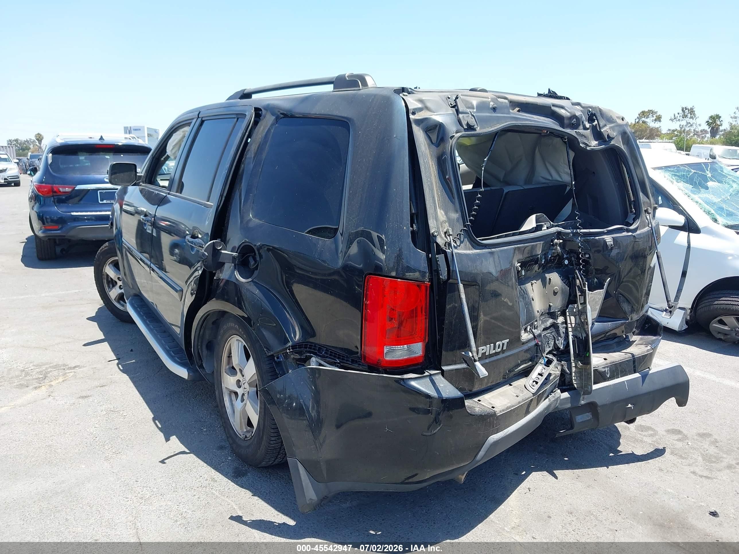 2011 Honda Pilot Ex Black vin: 5FNYF3H45BB007489