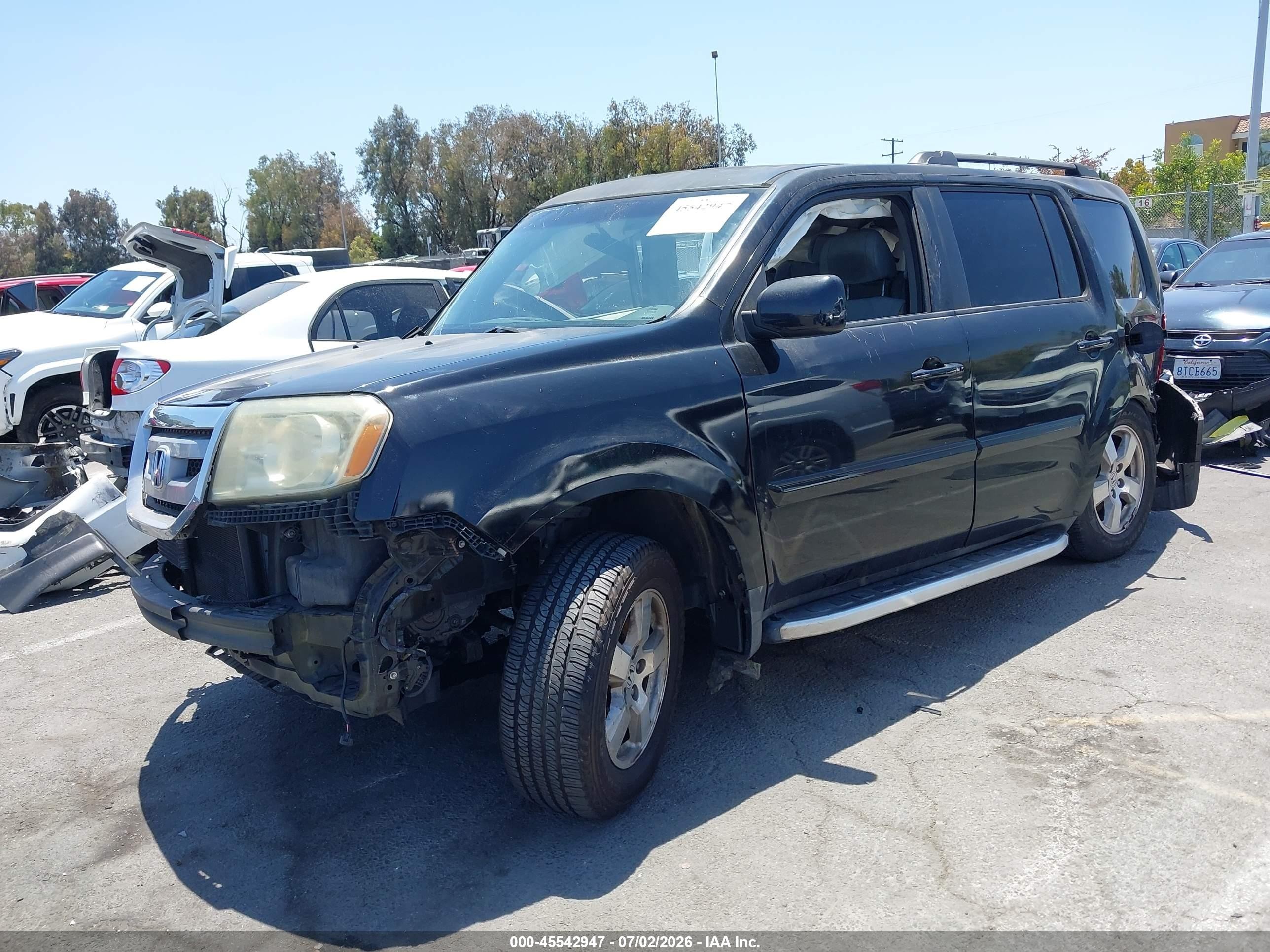 2011 Honda Pilot Ex Black vin: 5FNYF3H45BB007489