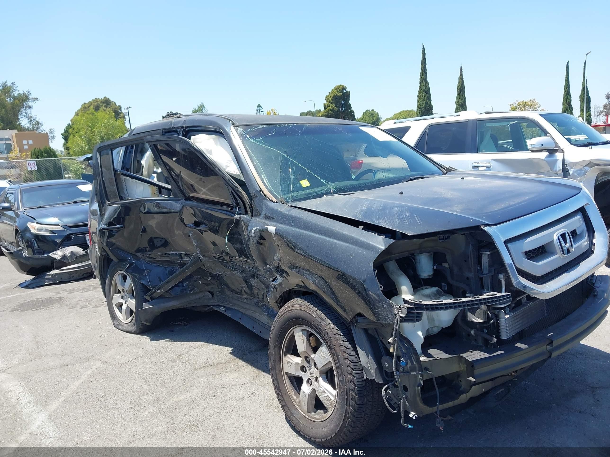 2011 Honda Pilot Ex Black vin: 5FNYF3H45BB007489